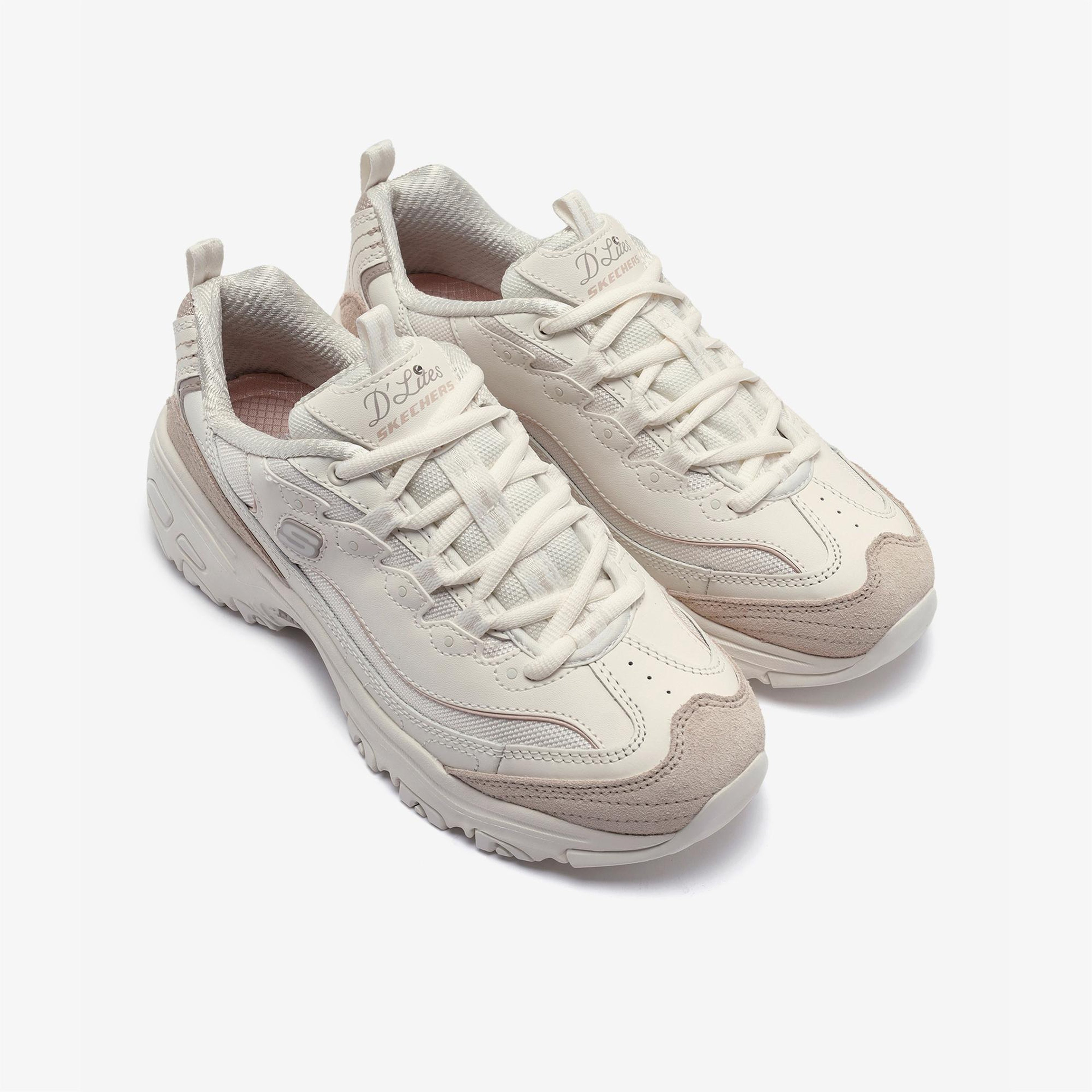Skechers D'Lites New Heat Kadın Krem Sneaker