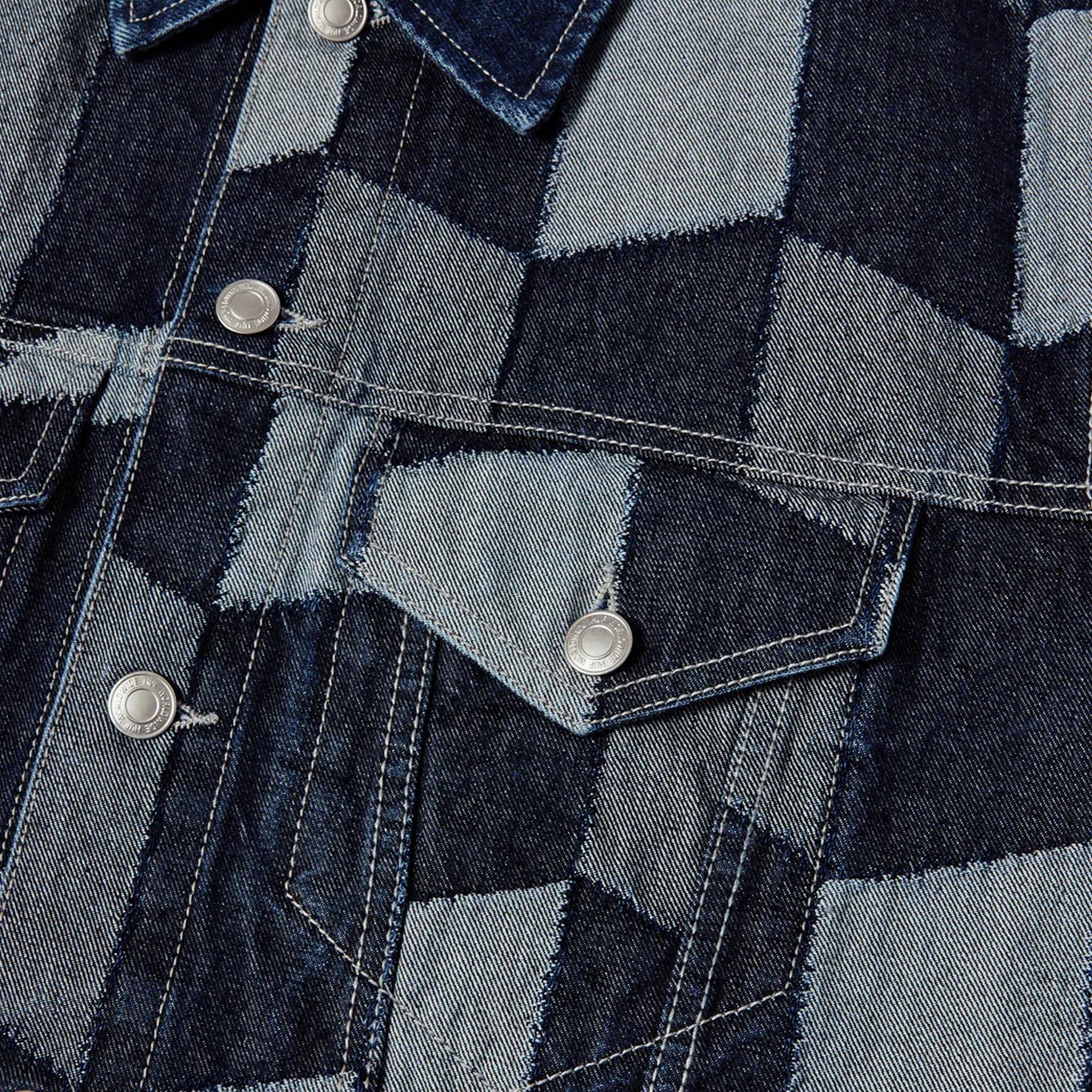 Huf Patchwork Denim Erkek Lacivert Ceket