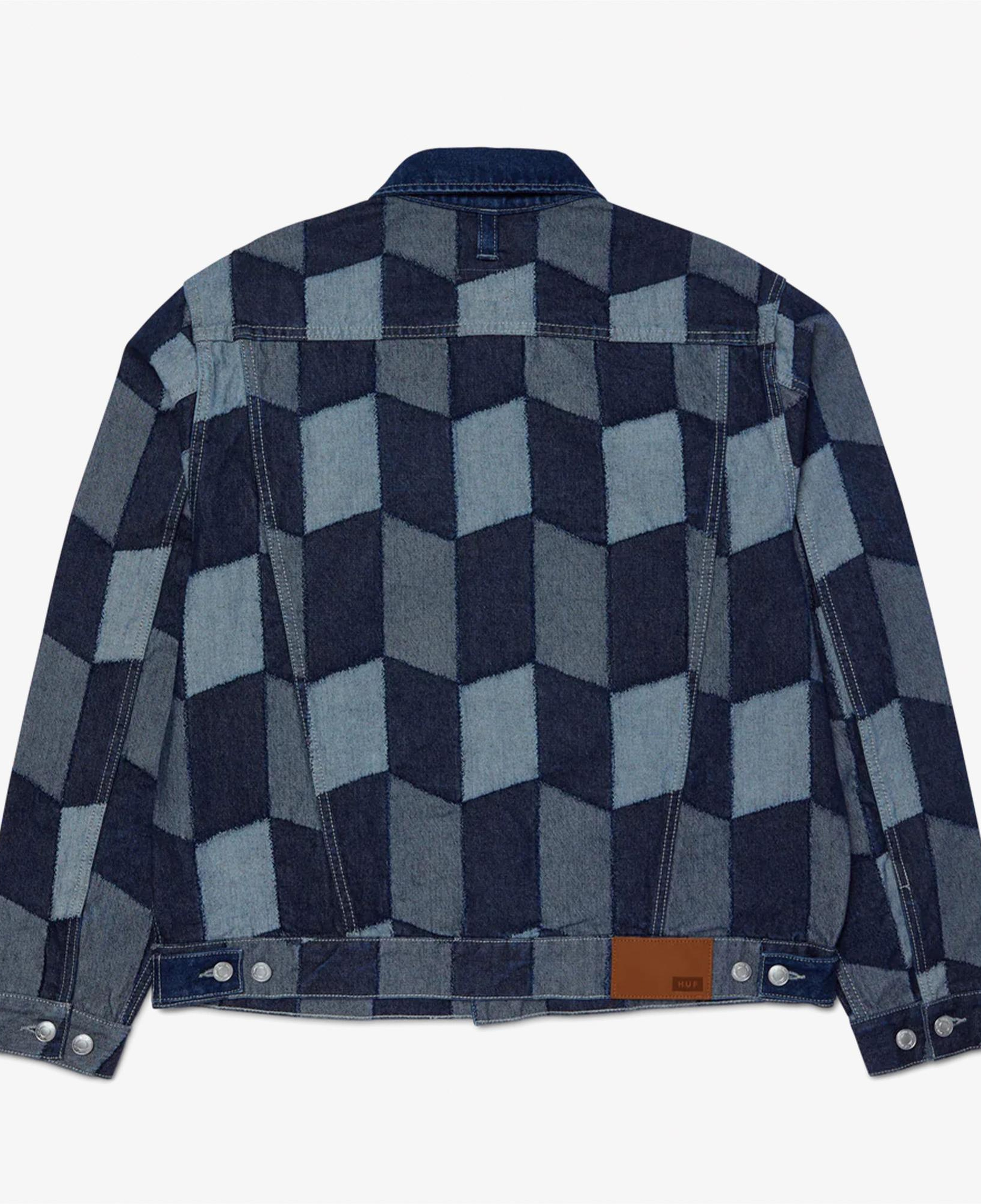 Huf Patchwork Denim Erkek Lacivert Ceket