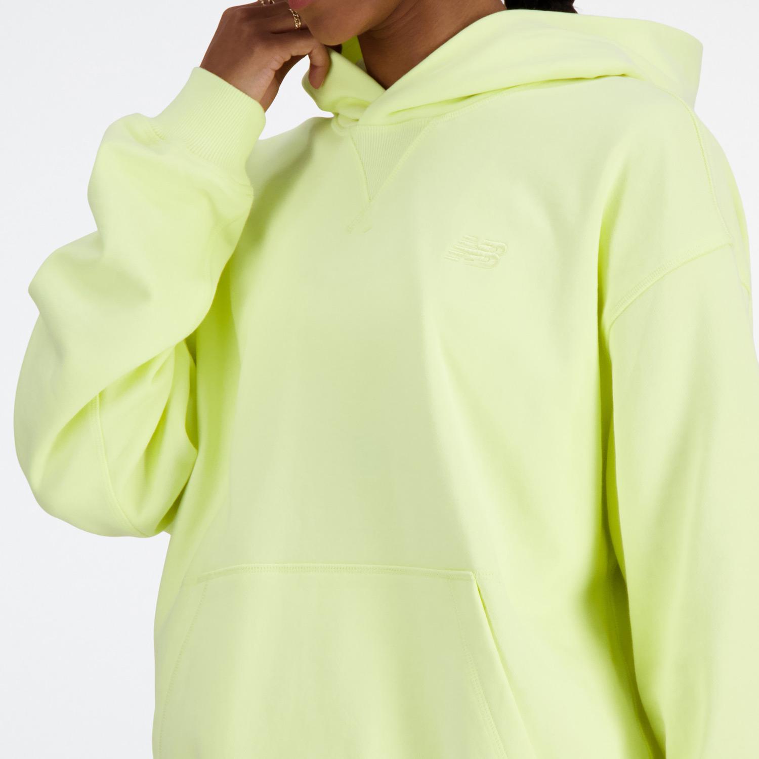 New Balance Athletics French Terry Kadın Sarı Hoodie