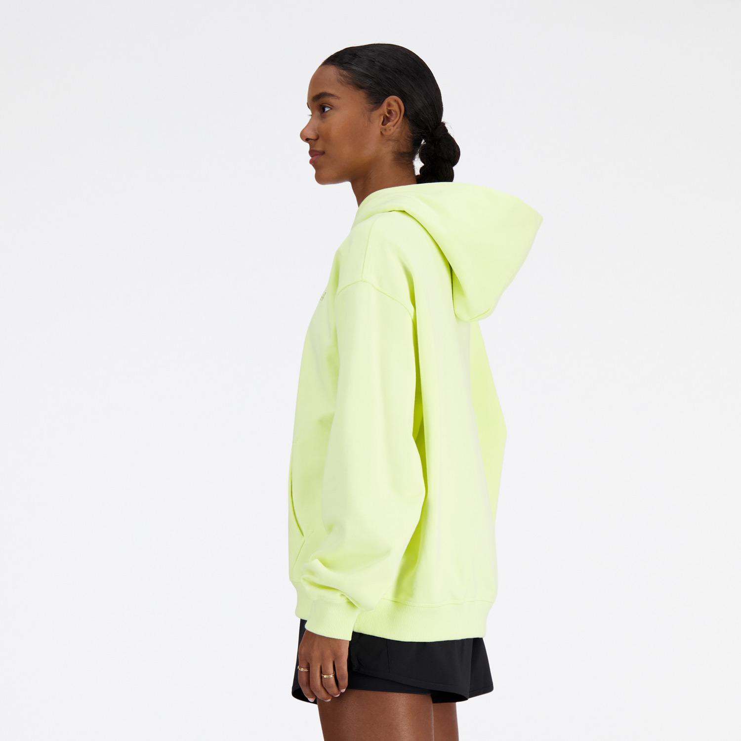 New Balance Athletics French Terry Kadın Sarı Hoodie