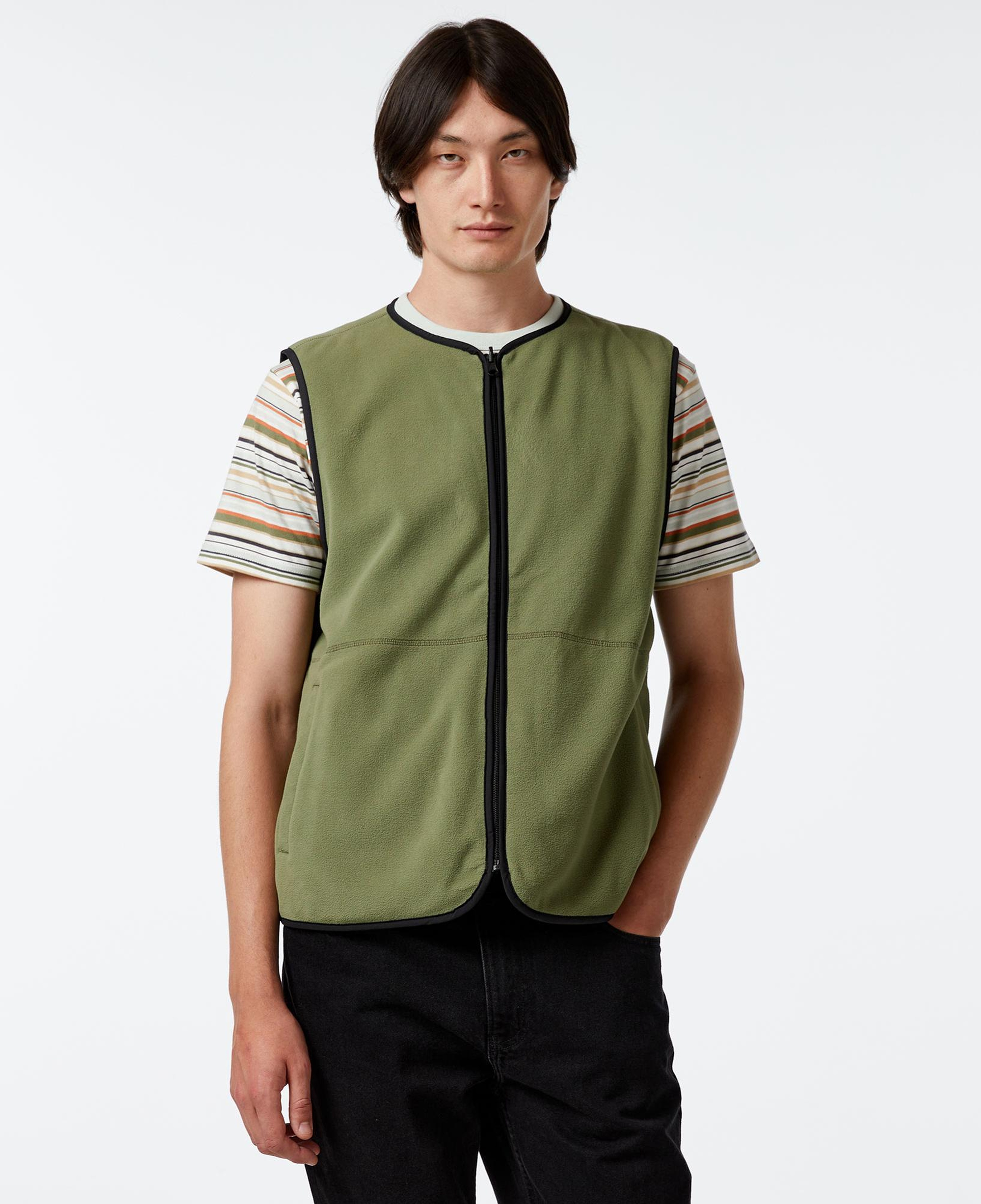 Vans Rosewood Reversible Vest Erkek Yeşil Ceket