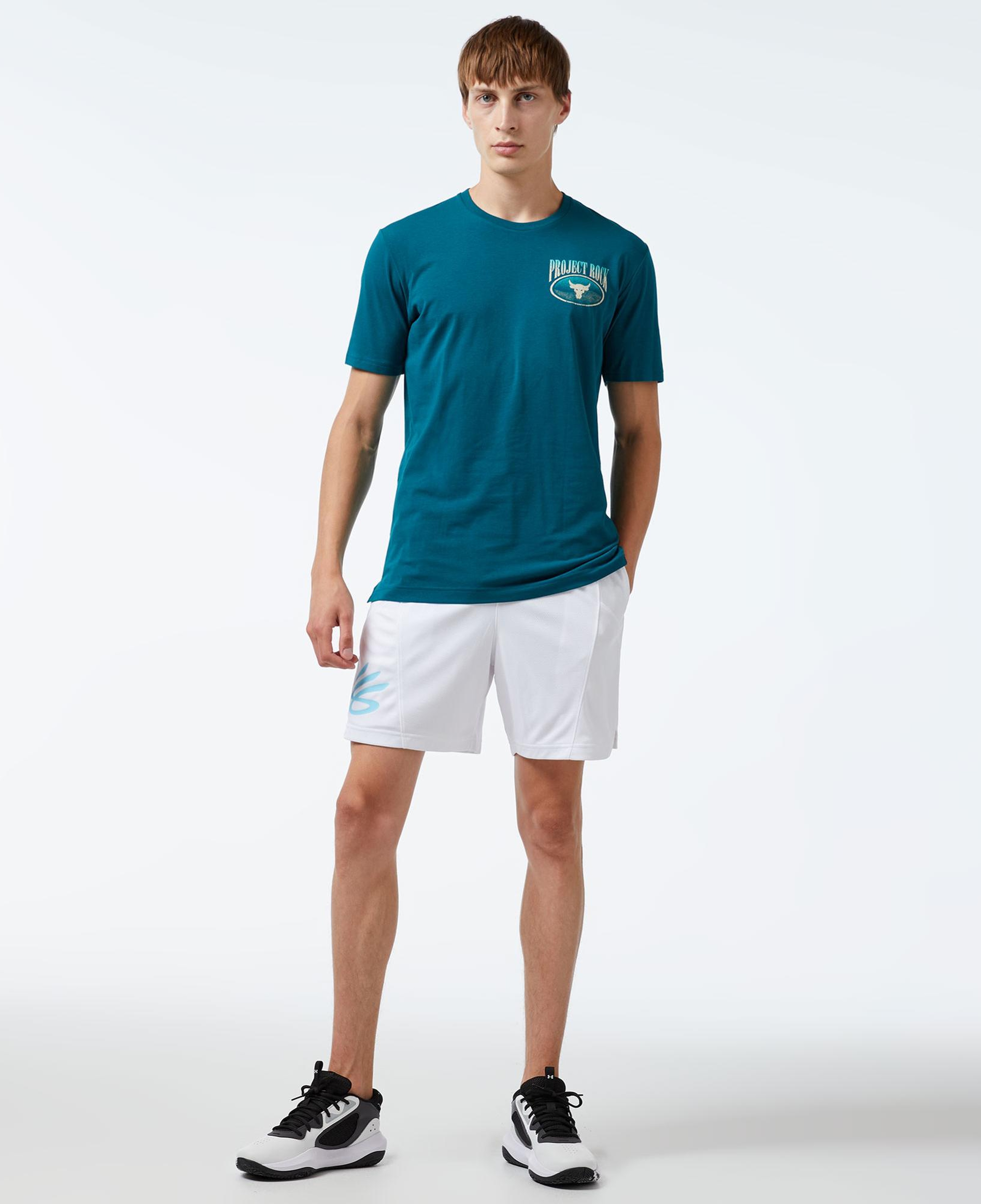 Under Armour Pjt Rck Day Grphc Ss Erkek Mavi T-Shirt