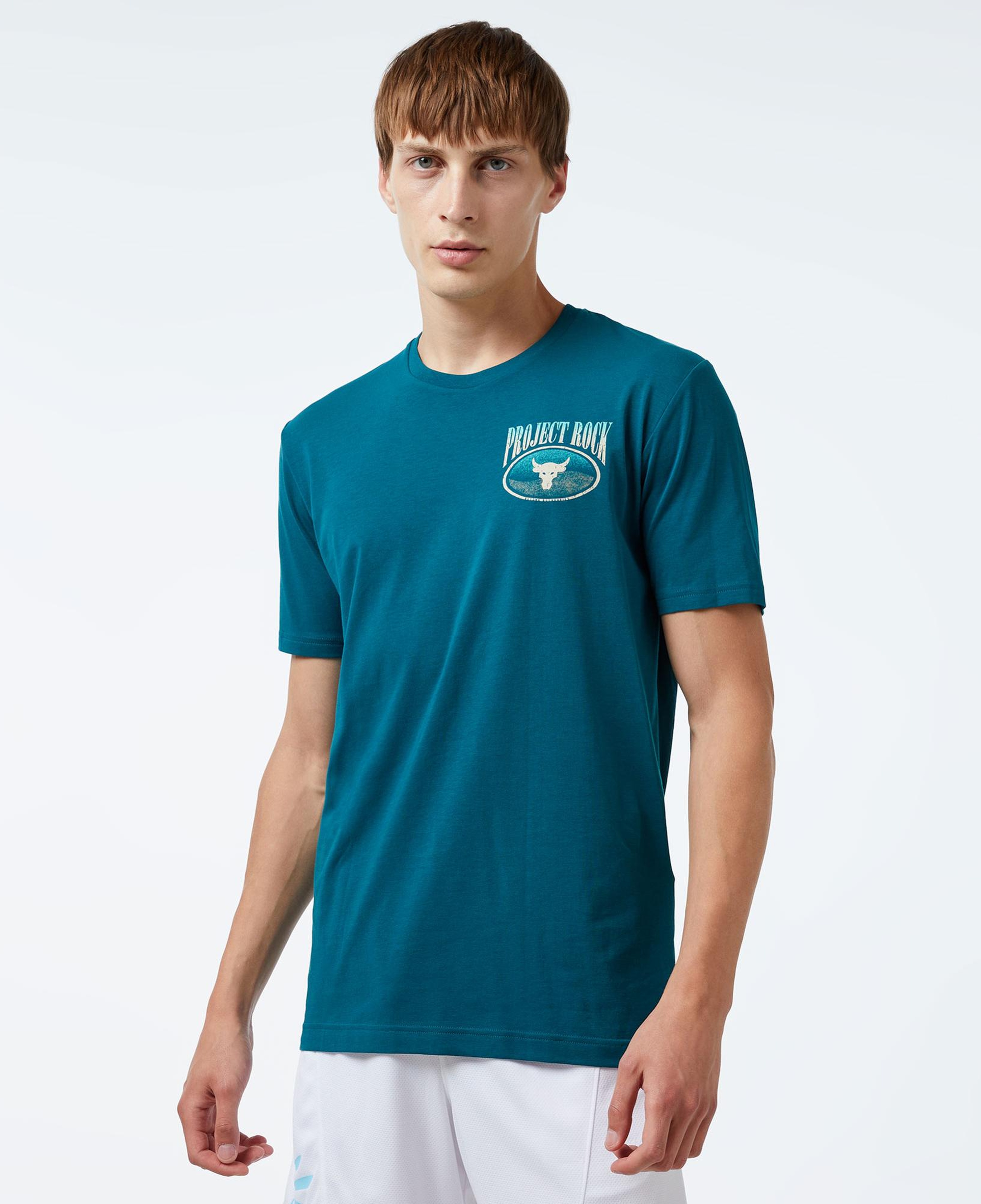 Under Armour Pjt Rck Day Grphc Ss Erkek Mavi T-Shirt