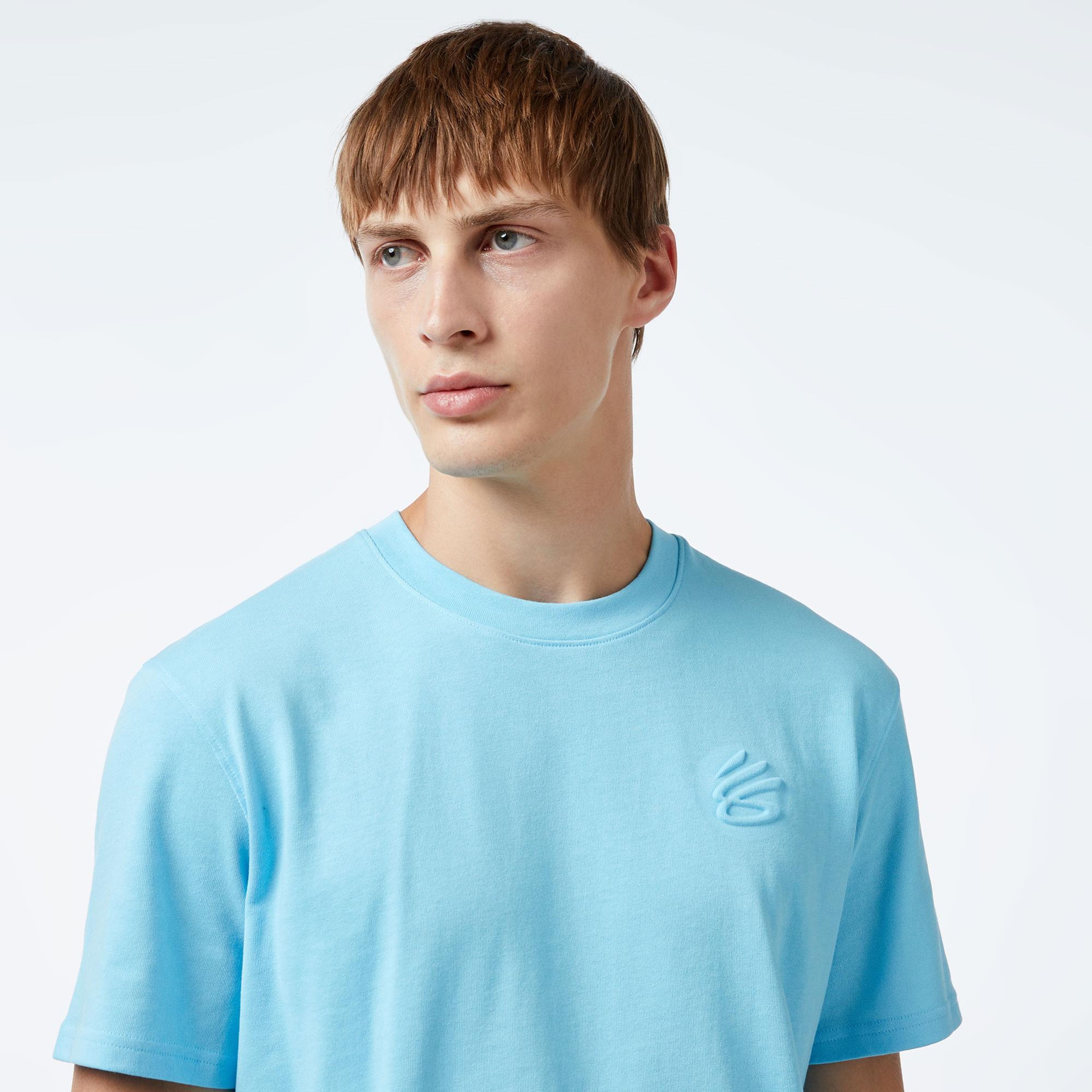 Under Armour Curry Emboss Hw Erkek Mavi T-Shirt