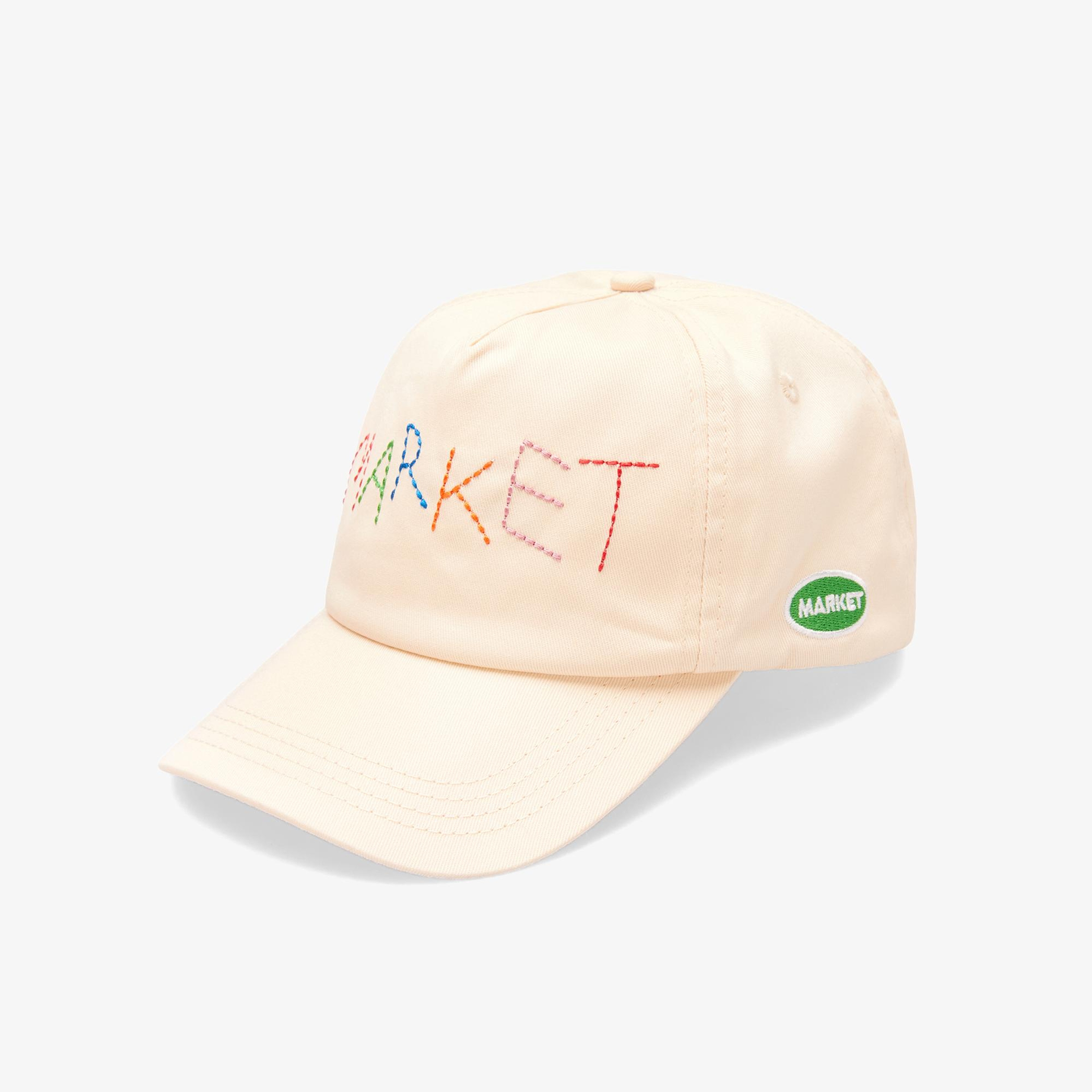 The Market Soft Stitch 5 Panel Unisex Krem Şapka