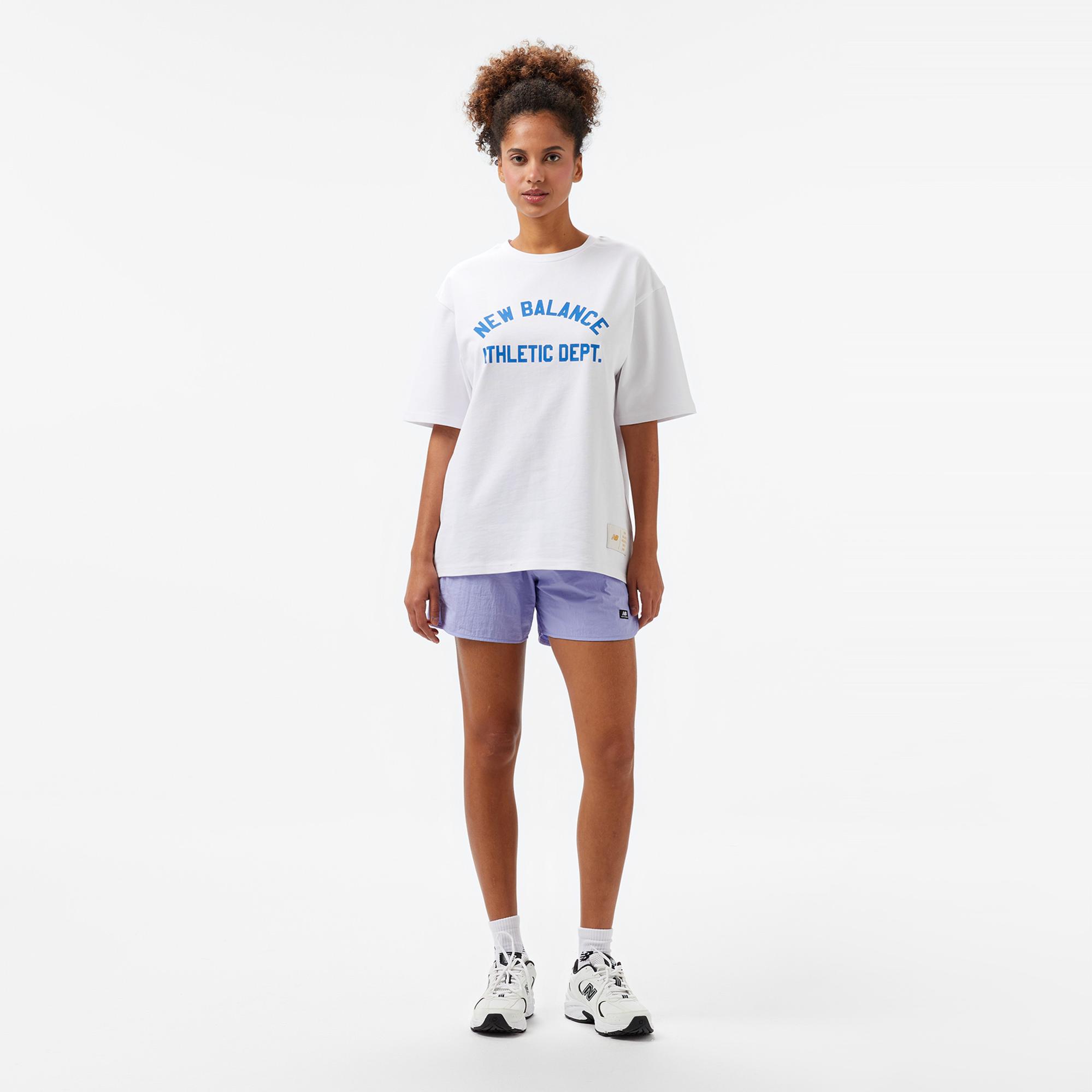 New Balance Lifestyle Erkek Beyaz T-Shirt