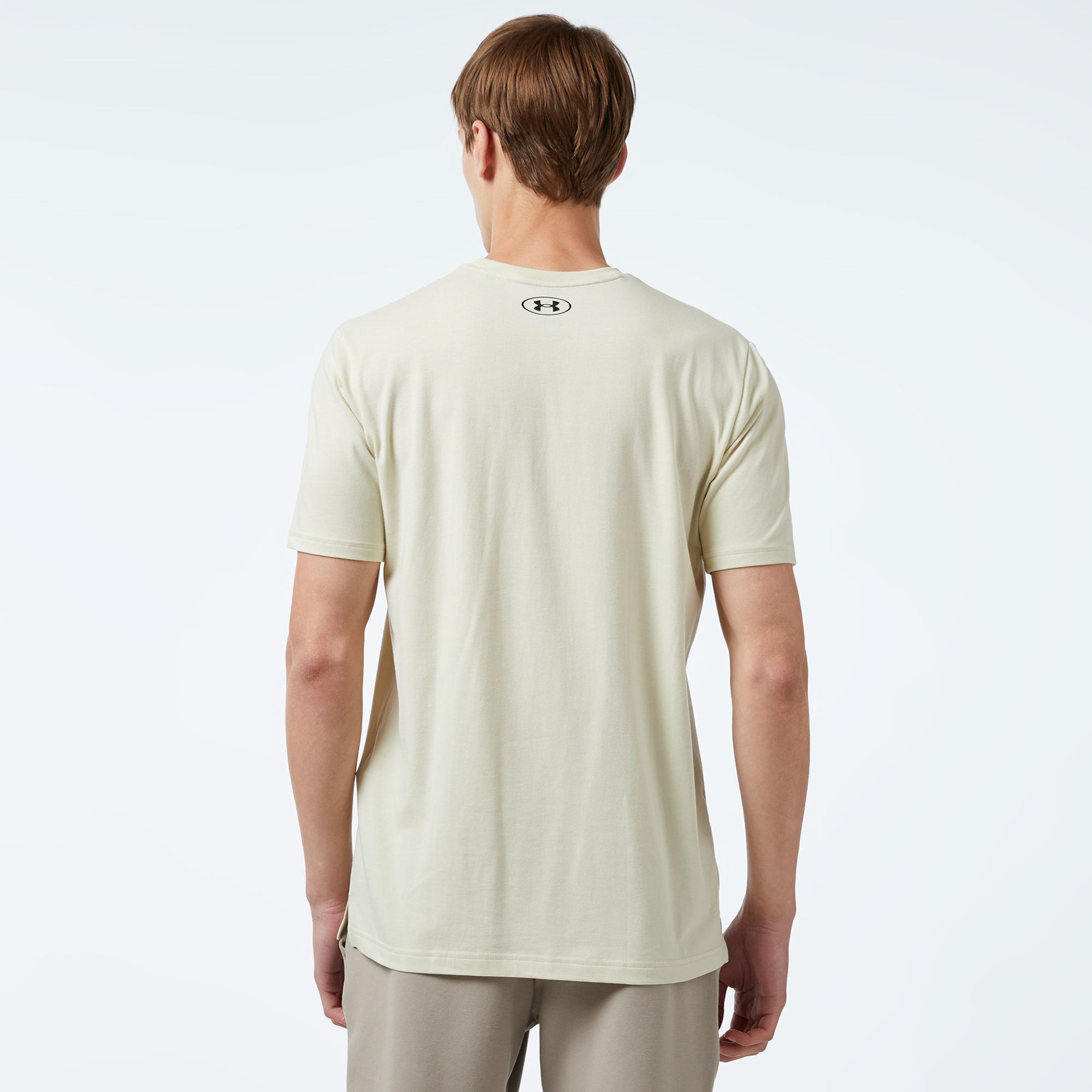 Under Armour Pjt Rck Eagle Graphic Ss Erkek Bej T-Shirt