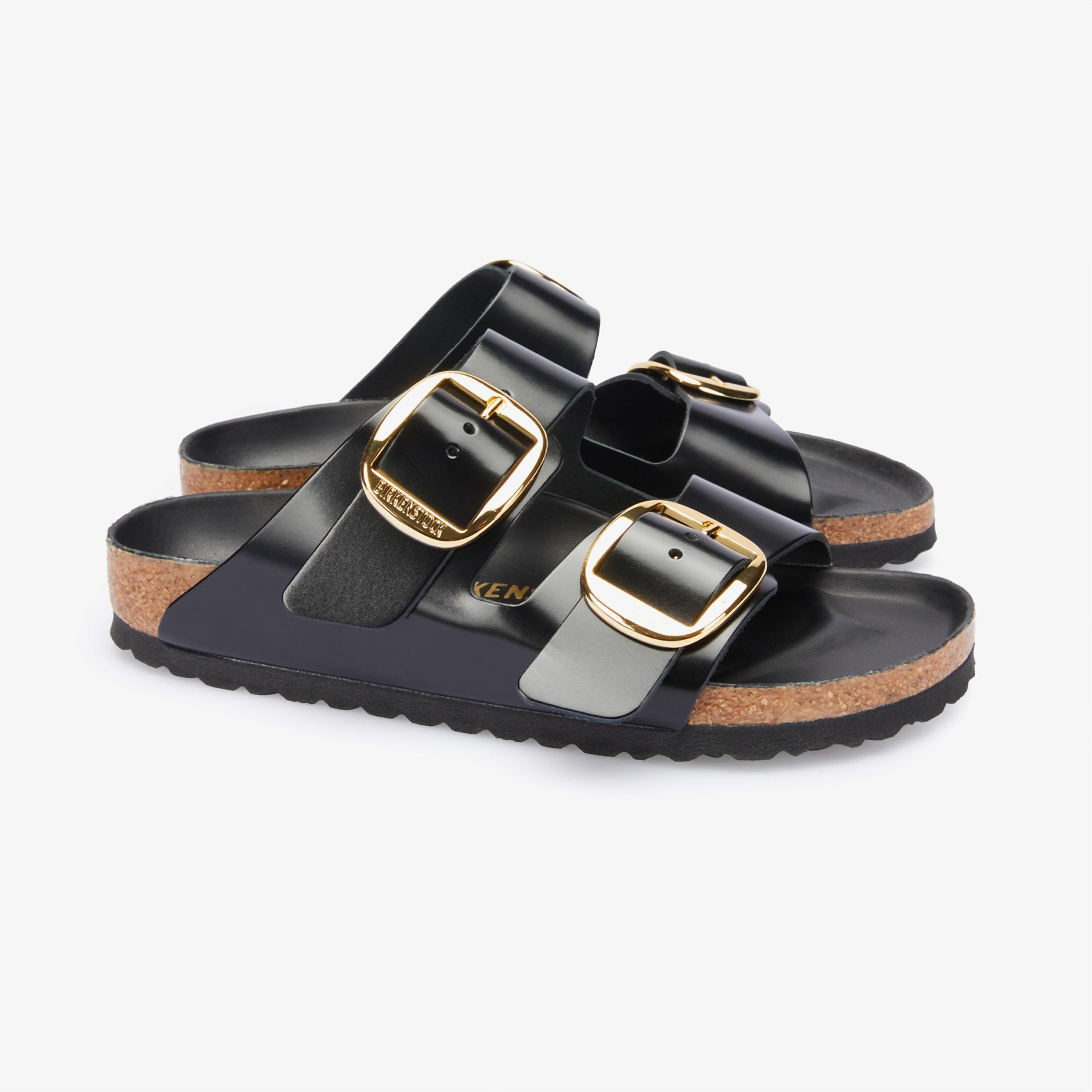 Birkenstock Arizona Big Buckle Nl High Shine Kadın Siyah Terlik