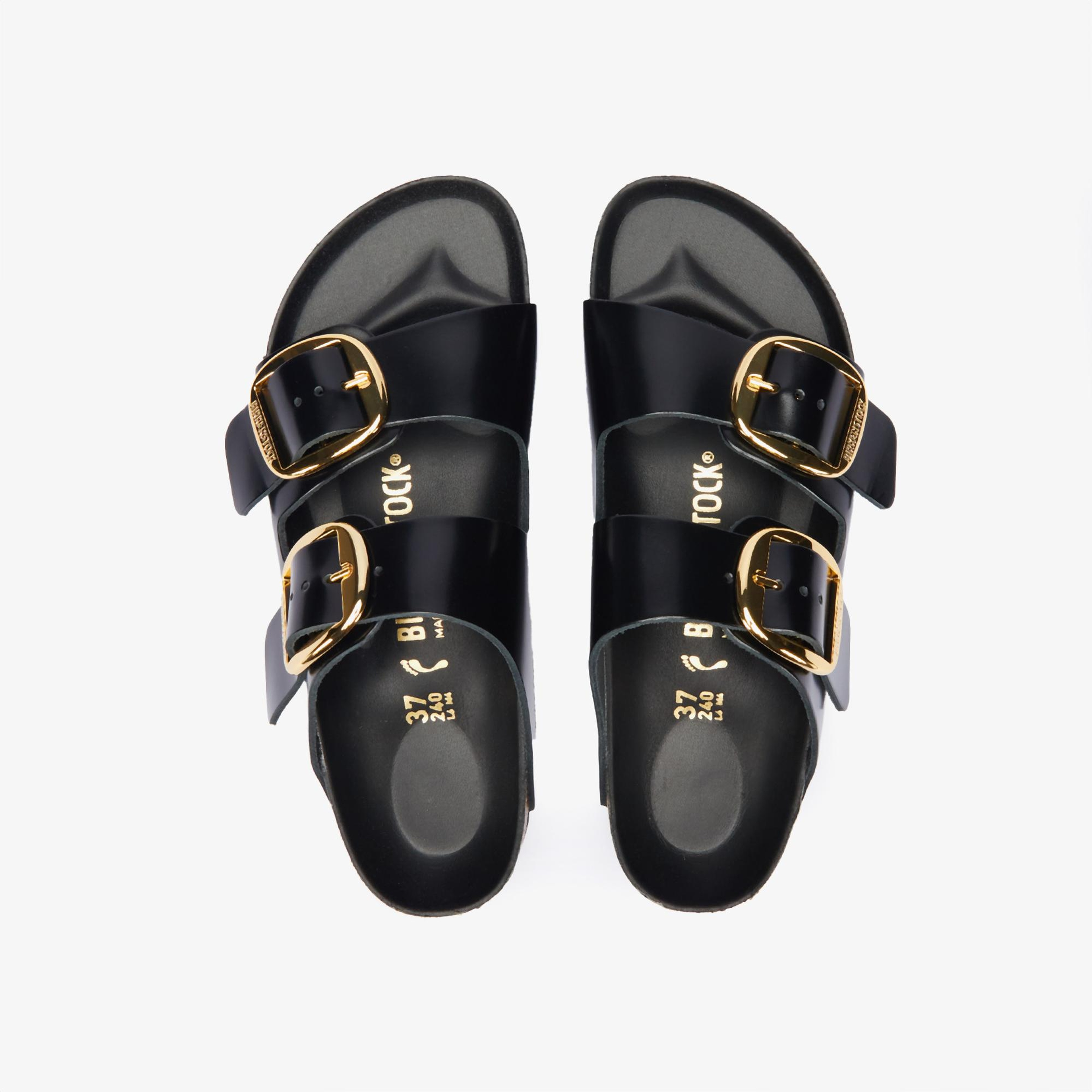 Birkenstock Arizona Big Buckle Nl High Shine Kadın Siyah Terlik