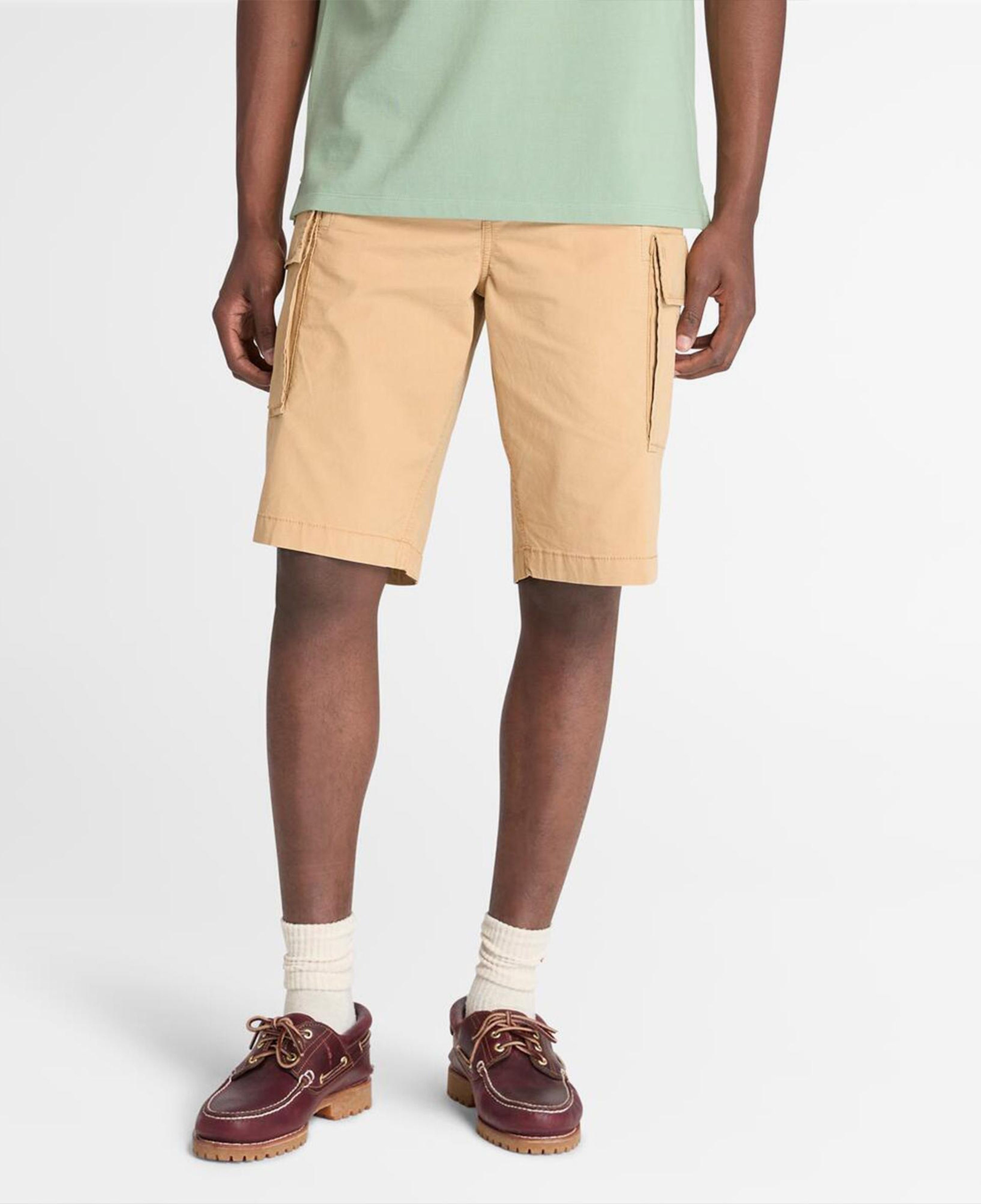 Timberland Brookline Poplin Cargo Erkek Krem Şort