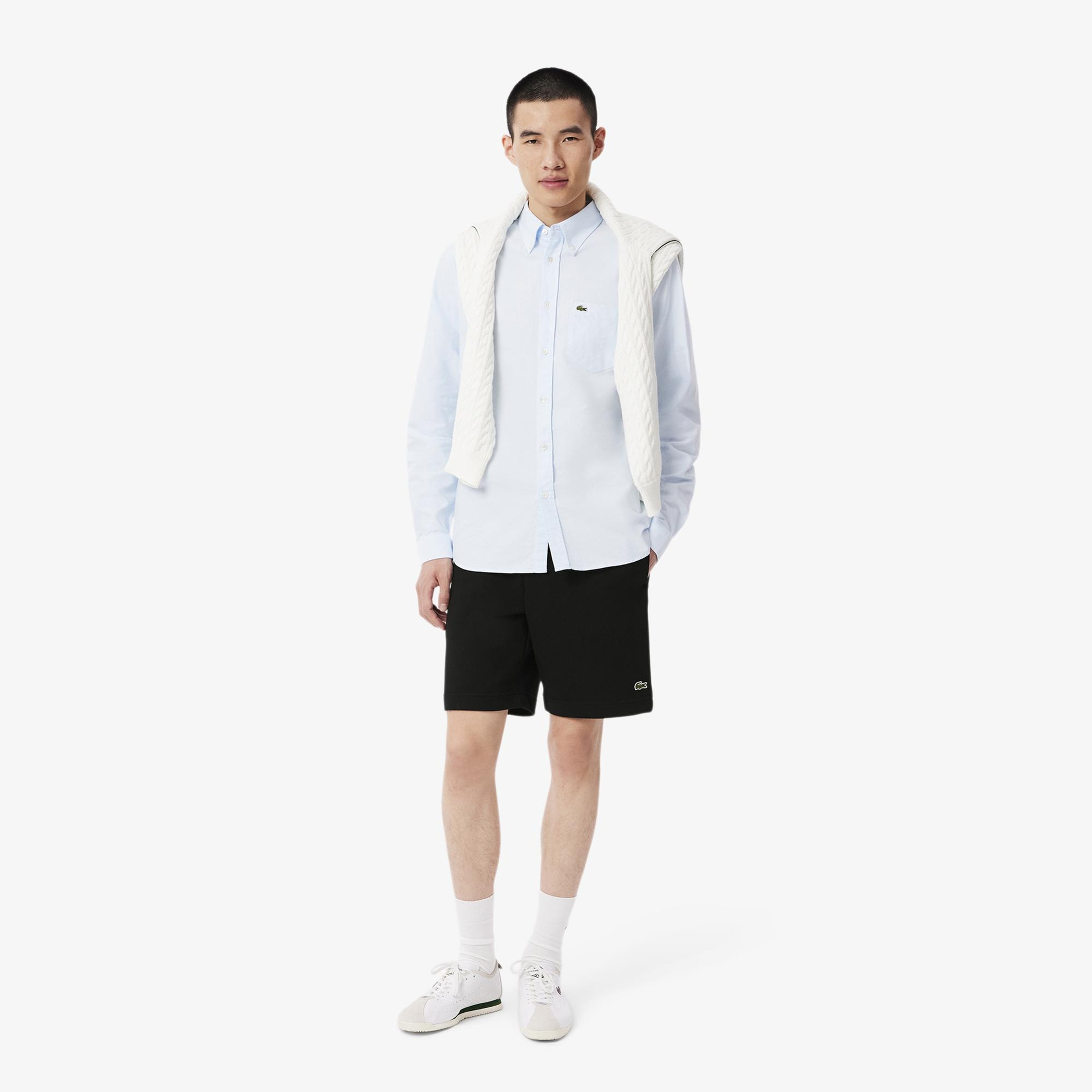 Lacoste Regular Fit Fleece Erkek Siyah Şort