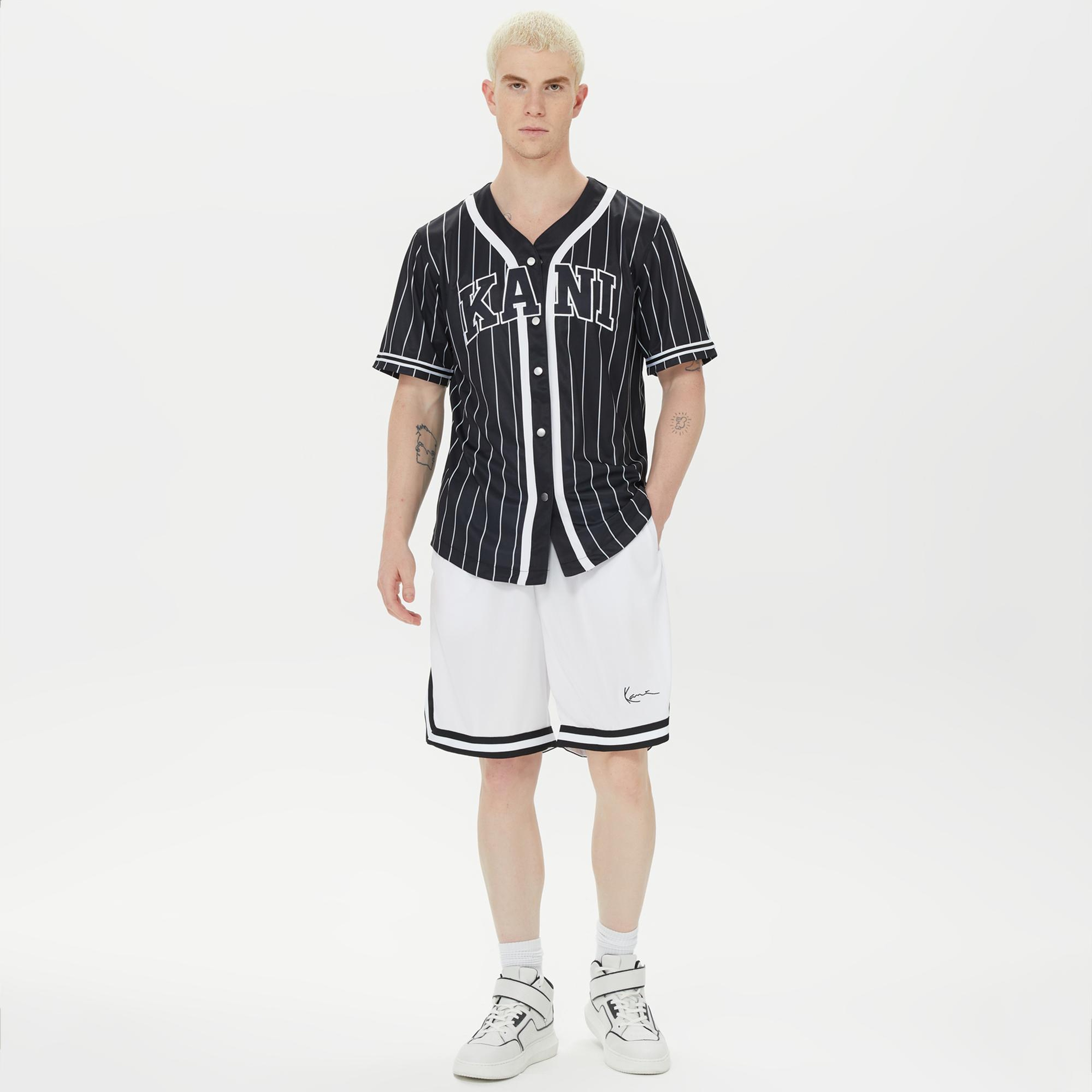 Karl Kani Signature Erkek Beyaz Şort