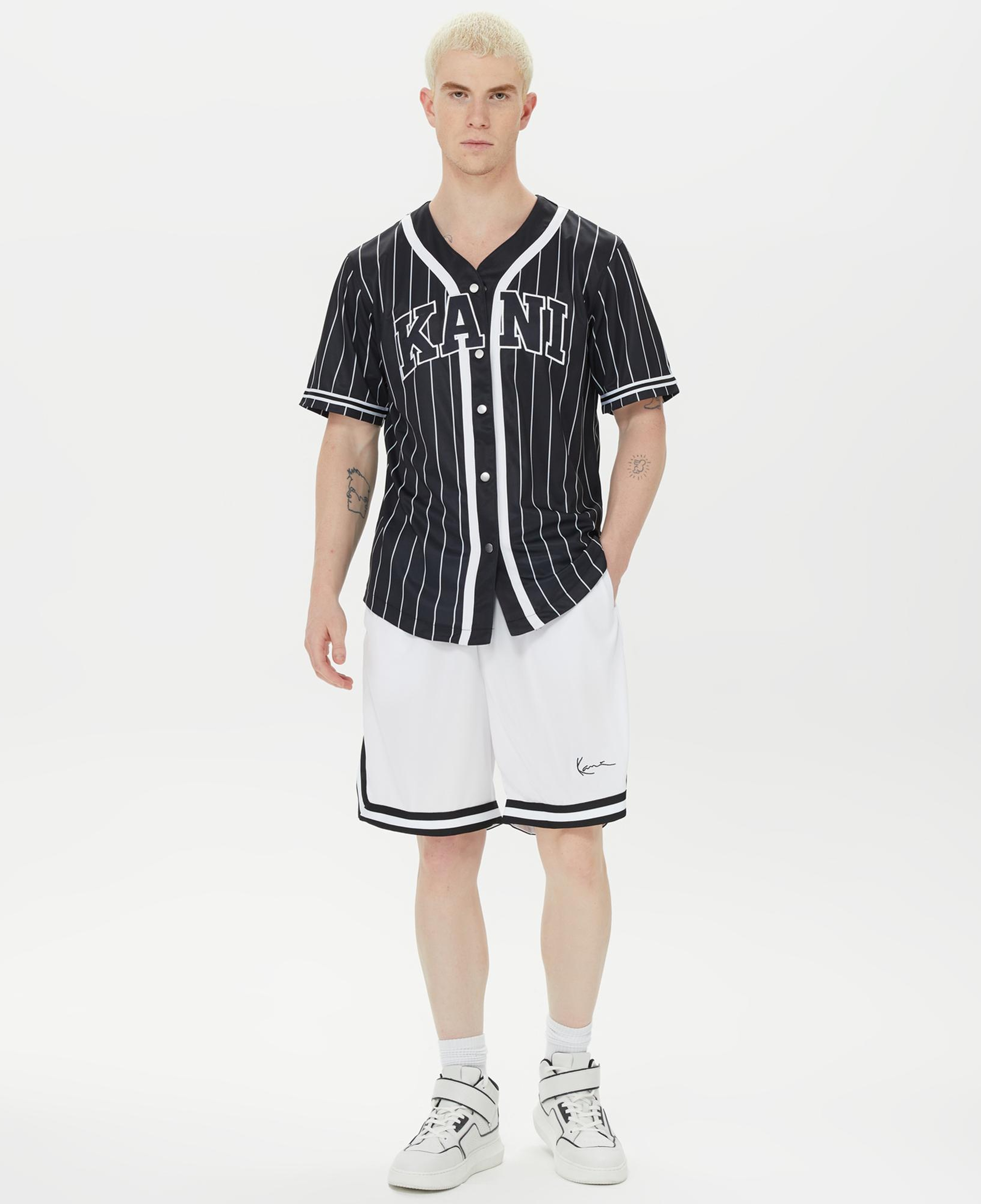 Karl Kani Signature Erkek Beyaz Şort