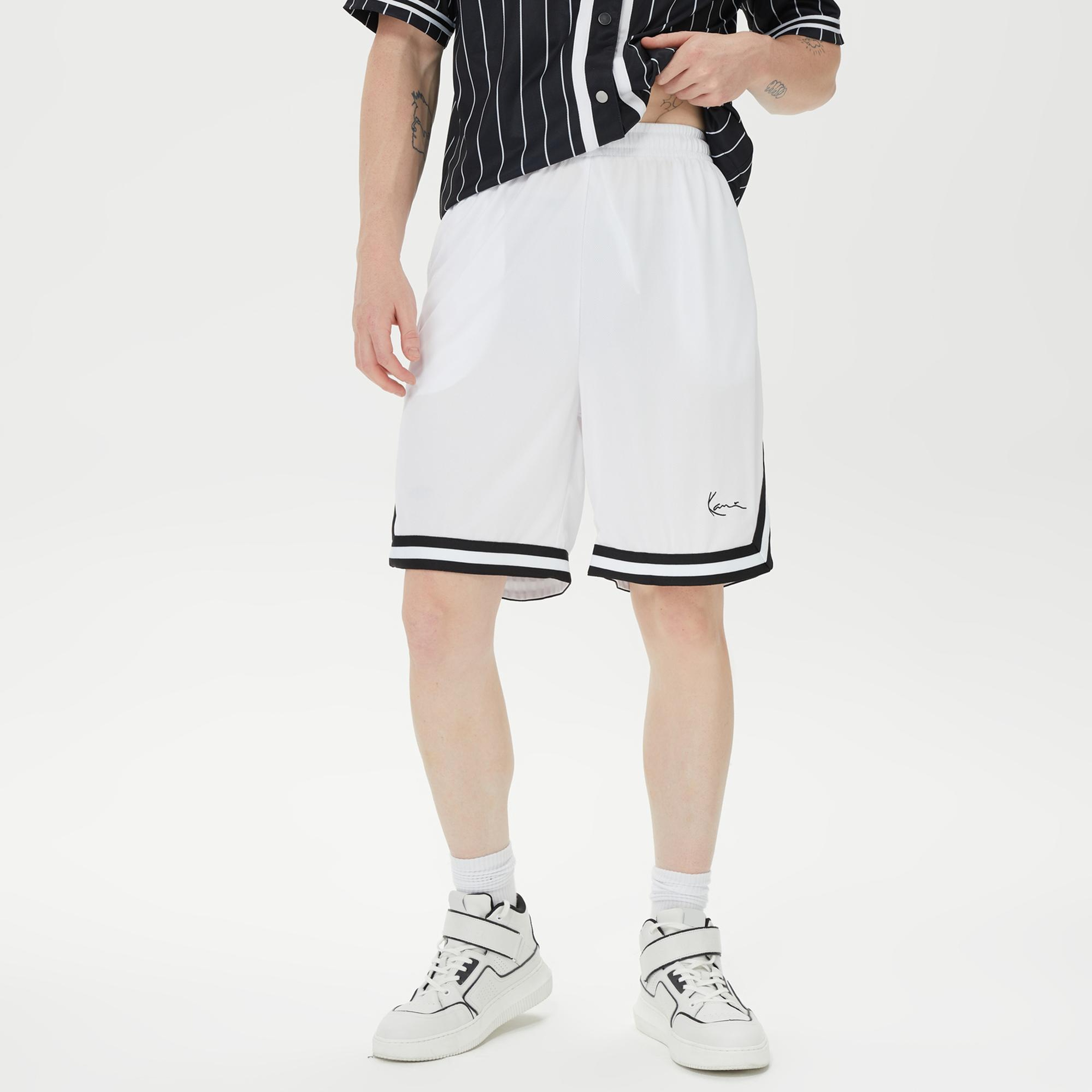 Karl Kani Signature Erkek Beyaz Şort