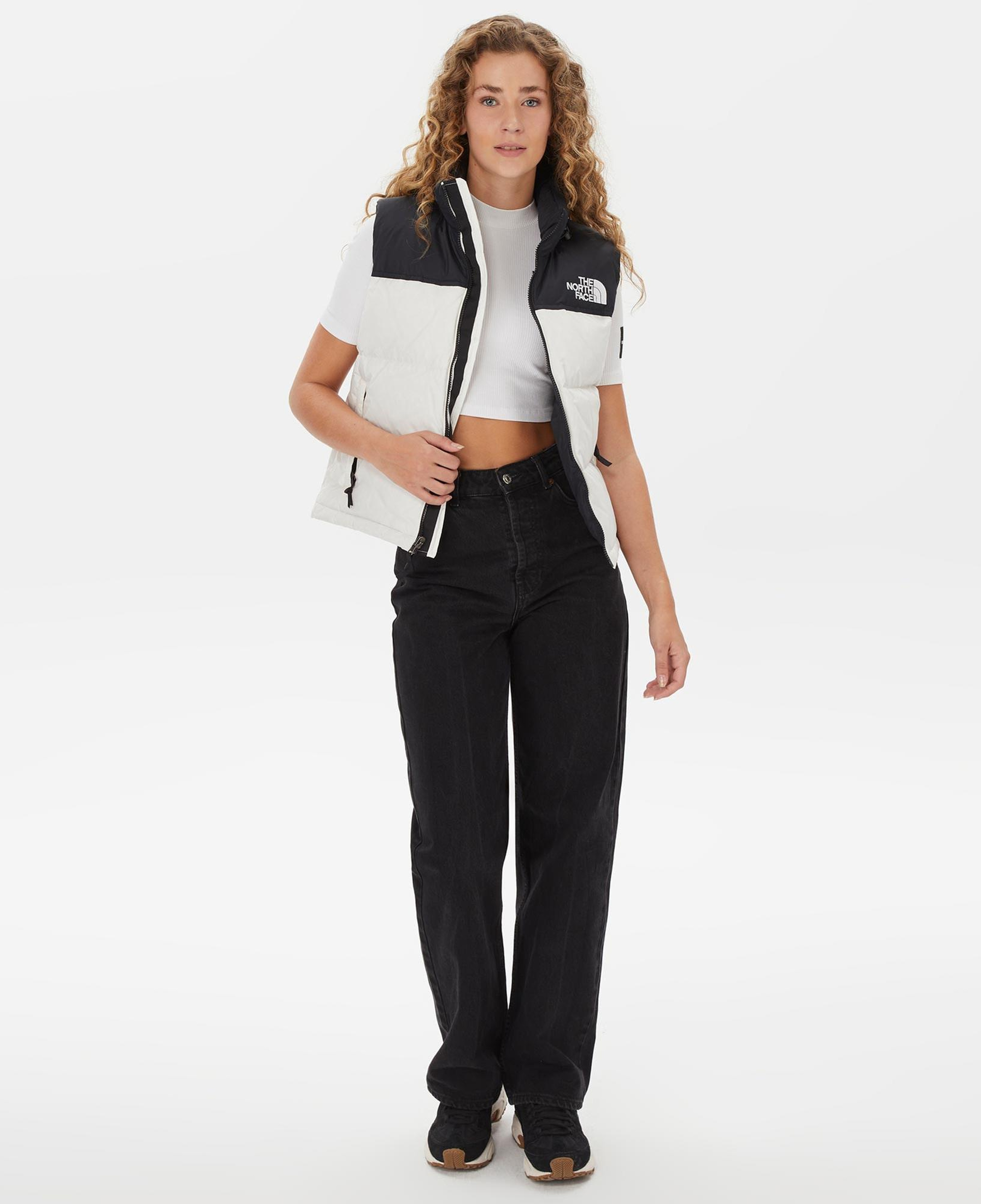 The North Face 1996 Retro Nuptse Kadın Beyaz Yelek