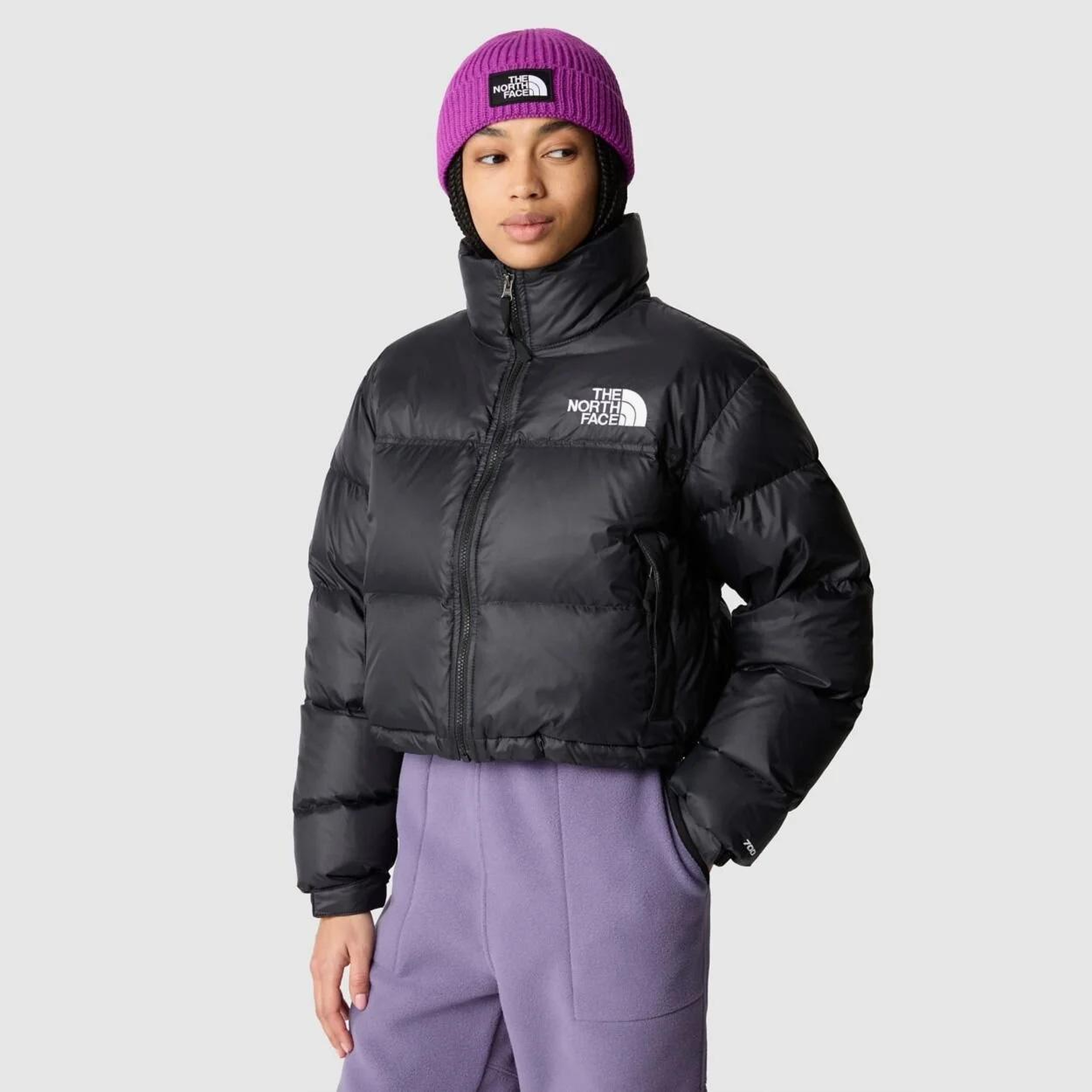 The North Face Nuptse Short Kadın Siyah Mont