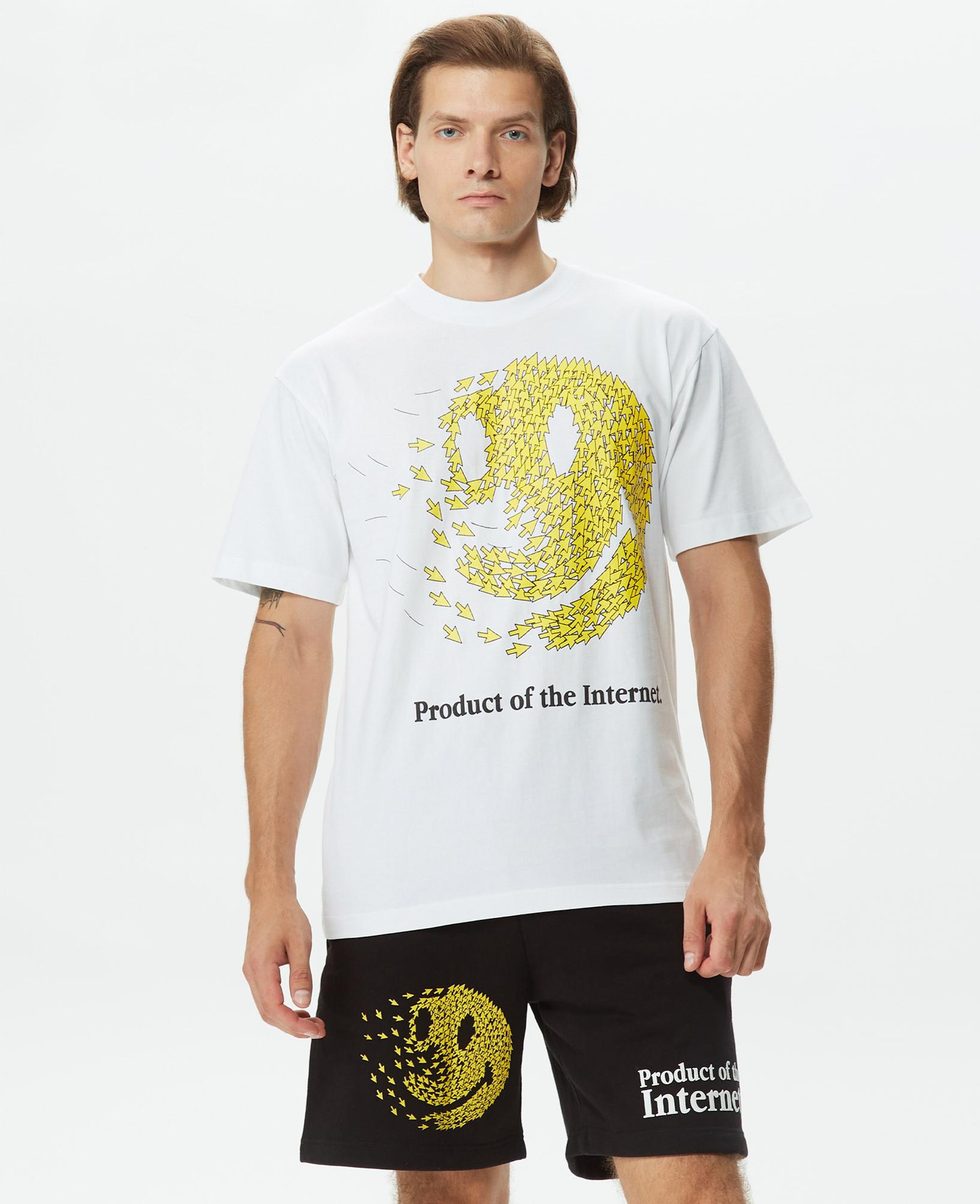 Market Smiley Product Of The Internet Erkek Beyaz T-Shirt