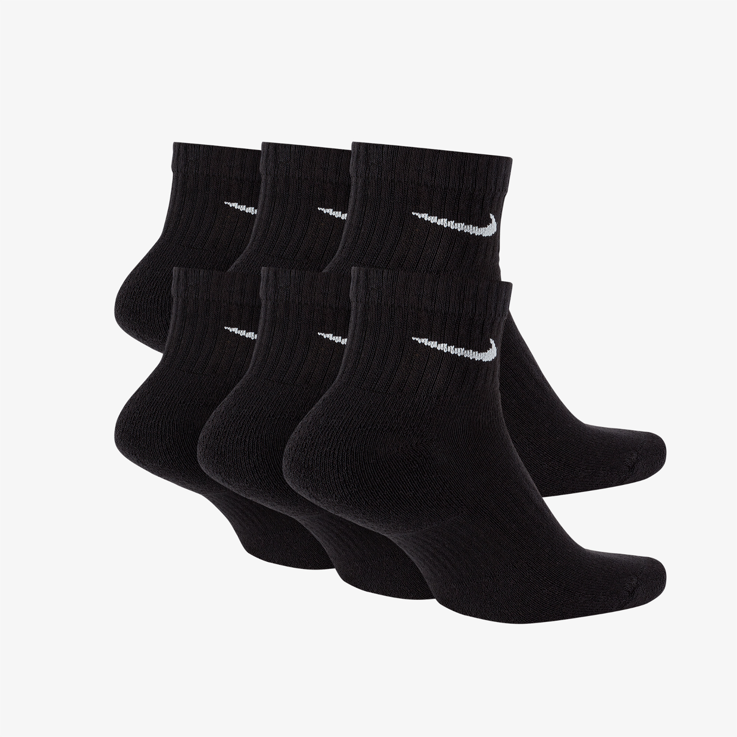 Nike Everyday Cush 6'lı Unisex Siyah Çorap