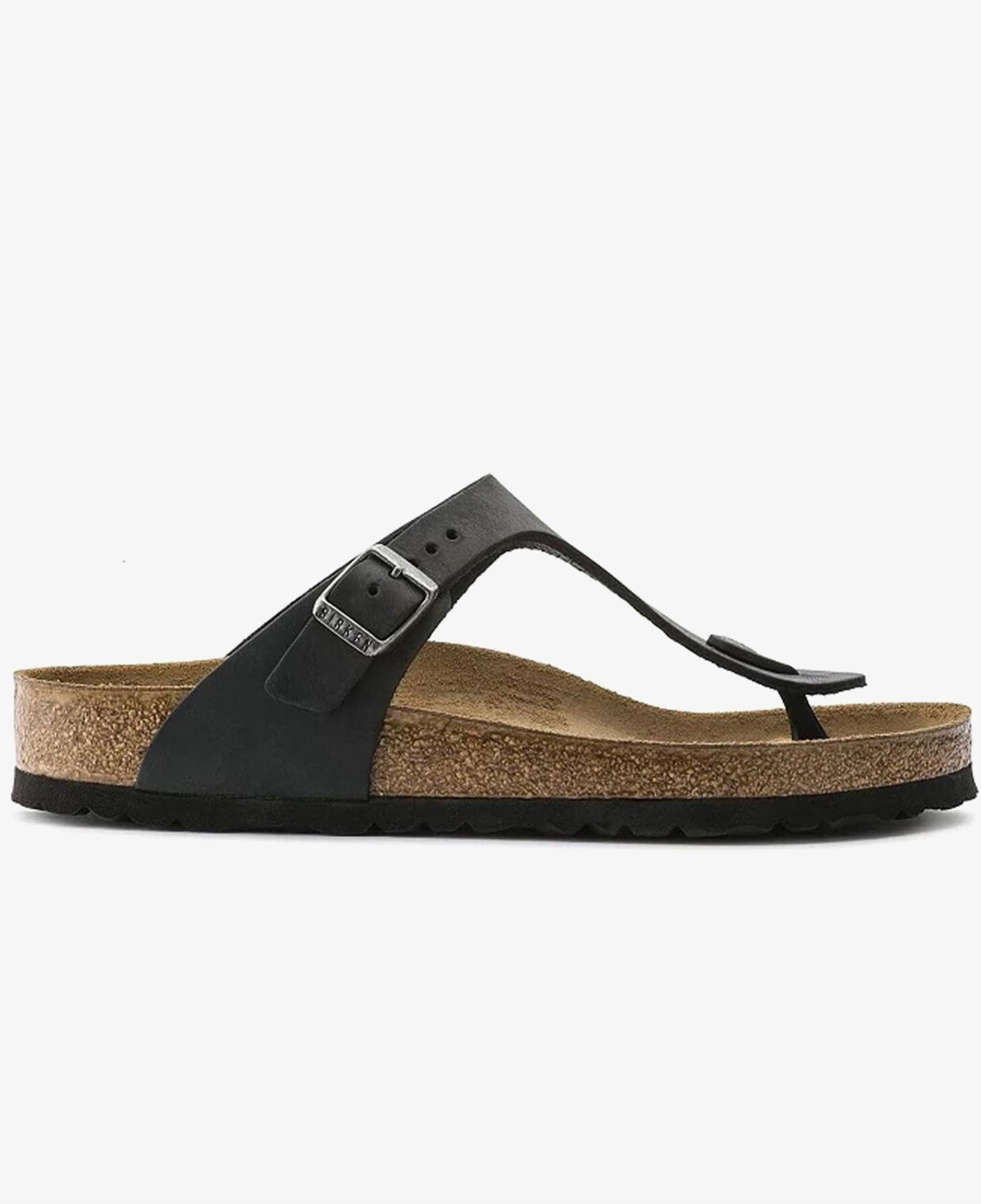 Birkenstock Gizeh Oiled Leather Unisex Siyah Terlik