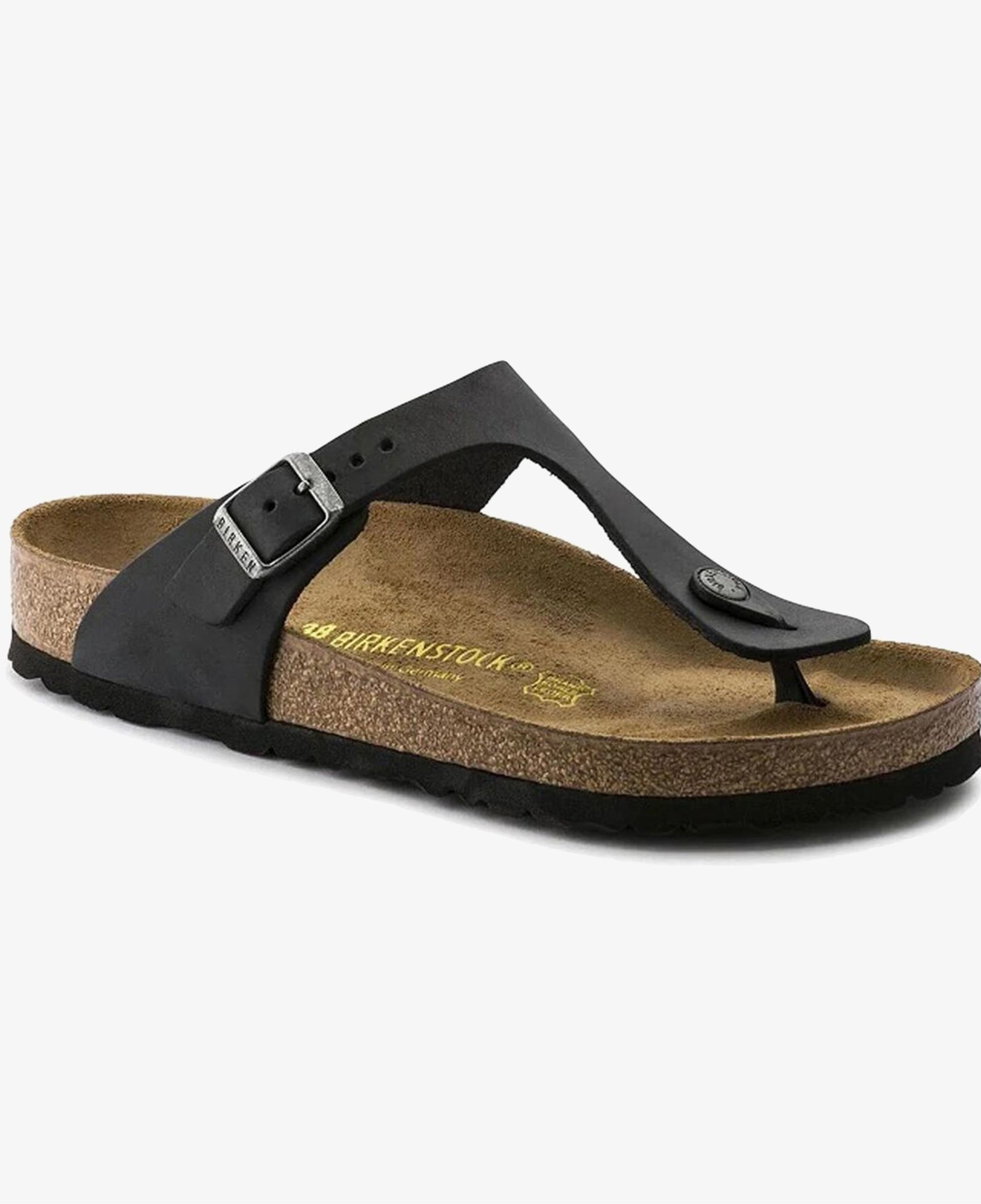 Birkenstock Gizeh Oiled Leather Unisex Siyah Terlik