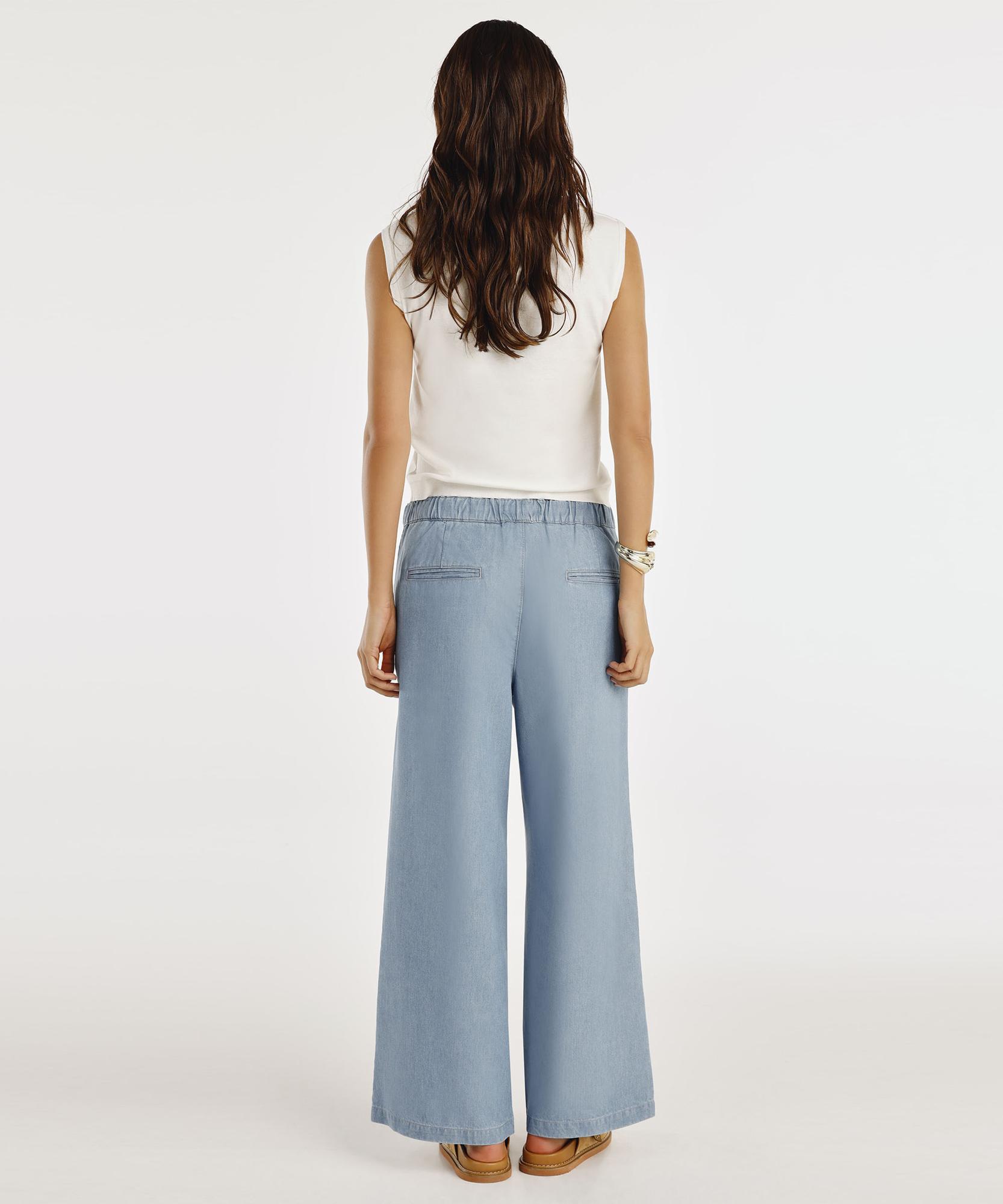 YARGICI Beli Lastikli Rahat Fit Denim Pantolon