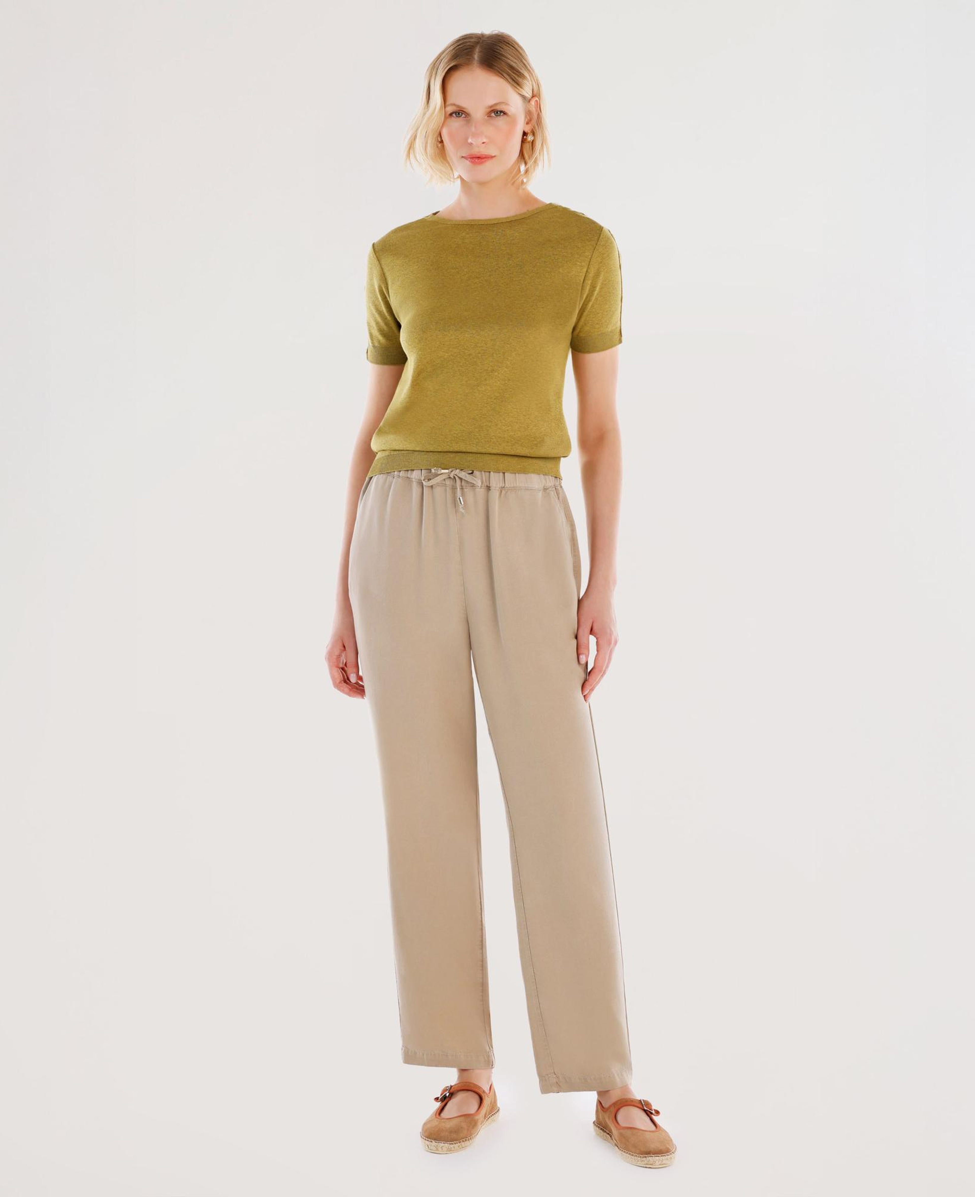 YARGICI Omuz Detaylı Kısa Kollu Triko