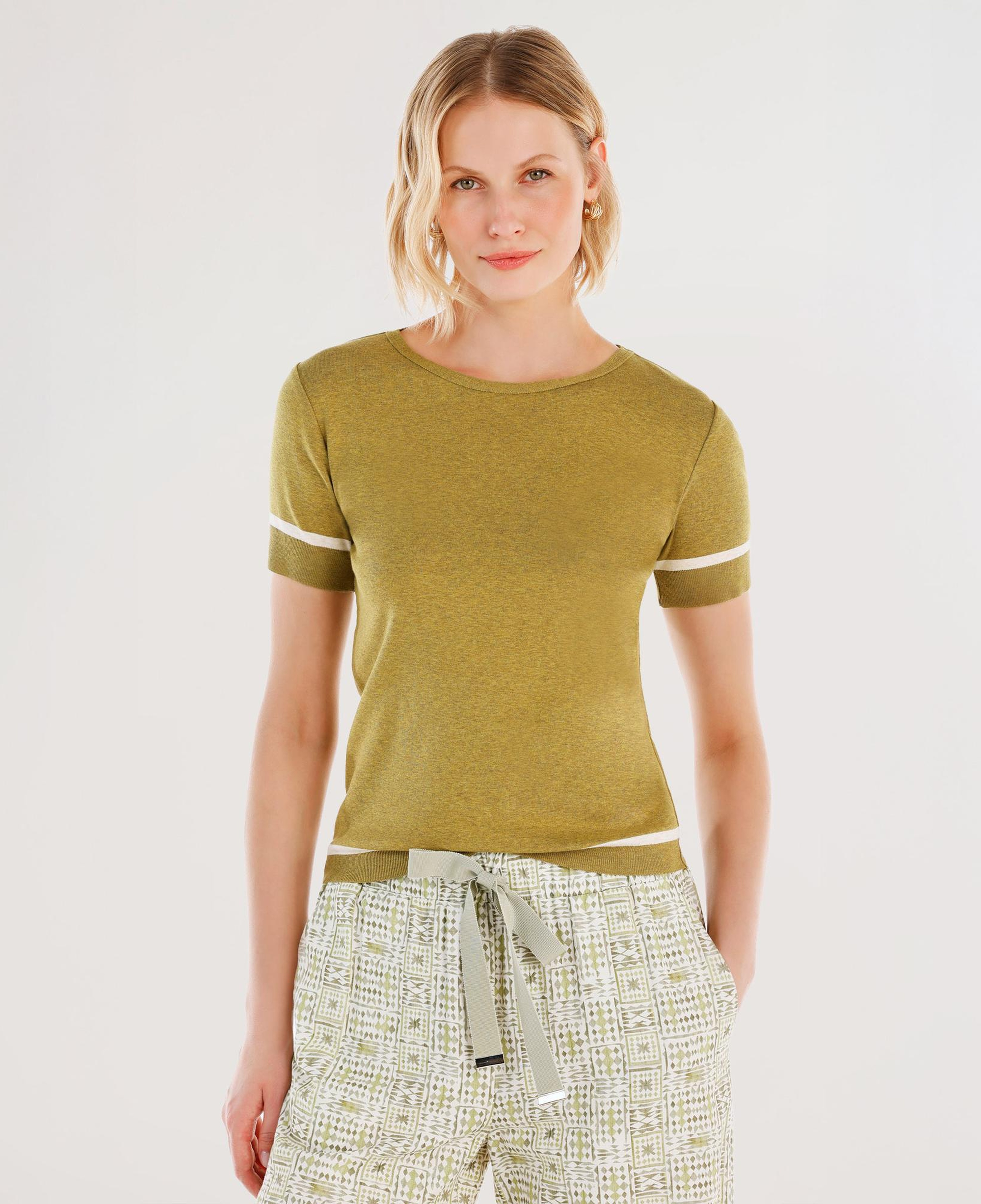 YARGICI Bisiklet Yakalı Kısa Kollu Triko