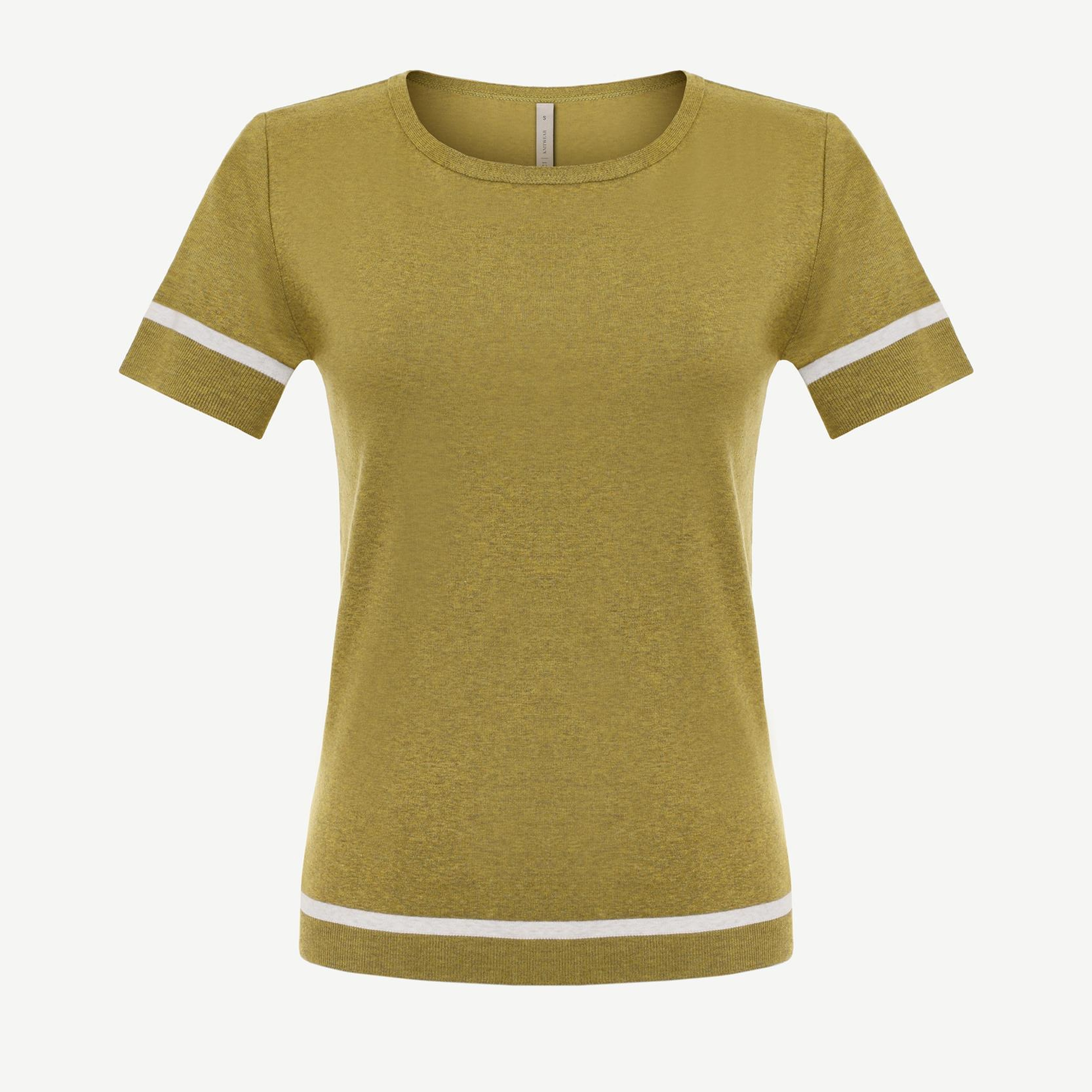 YARGICI Bisiklet Yakalı Kısa Kollu Triko