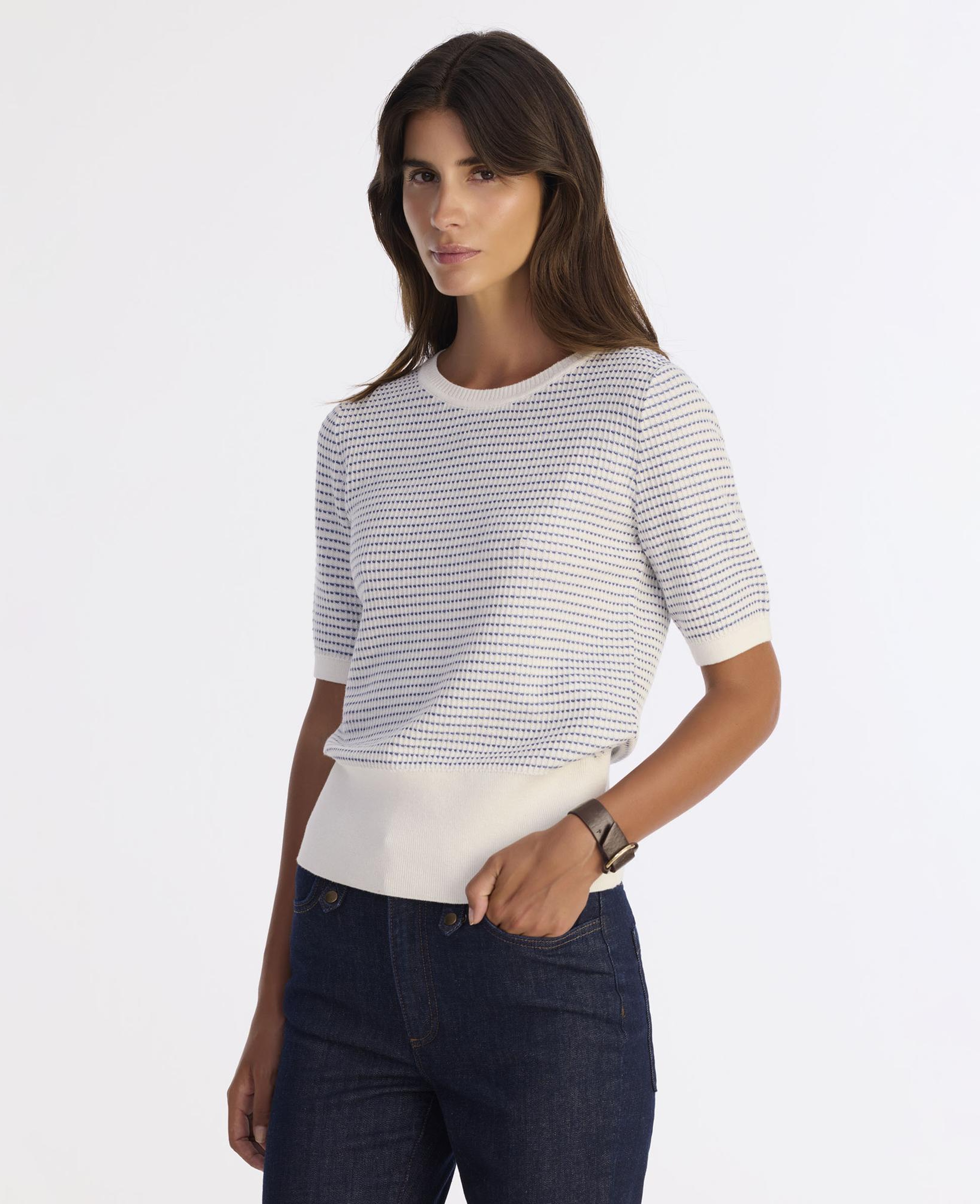 YARGICI Regular Bisiklet Yaka Kısa Kol Kazak