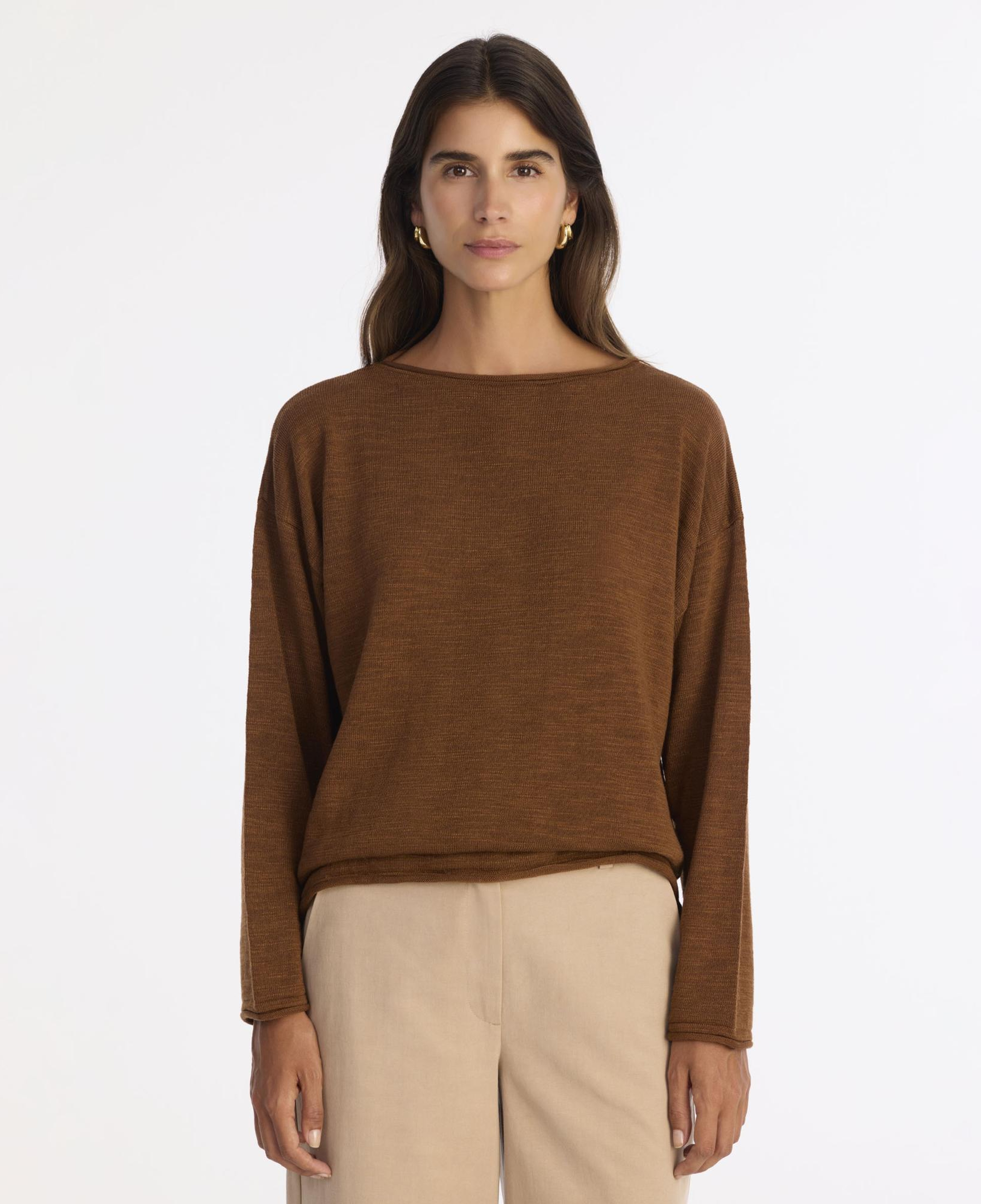 YARGICI Geniş Yarım Balıkçı Yaka Uzun Kol Kazak