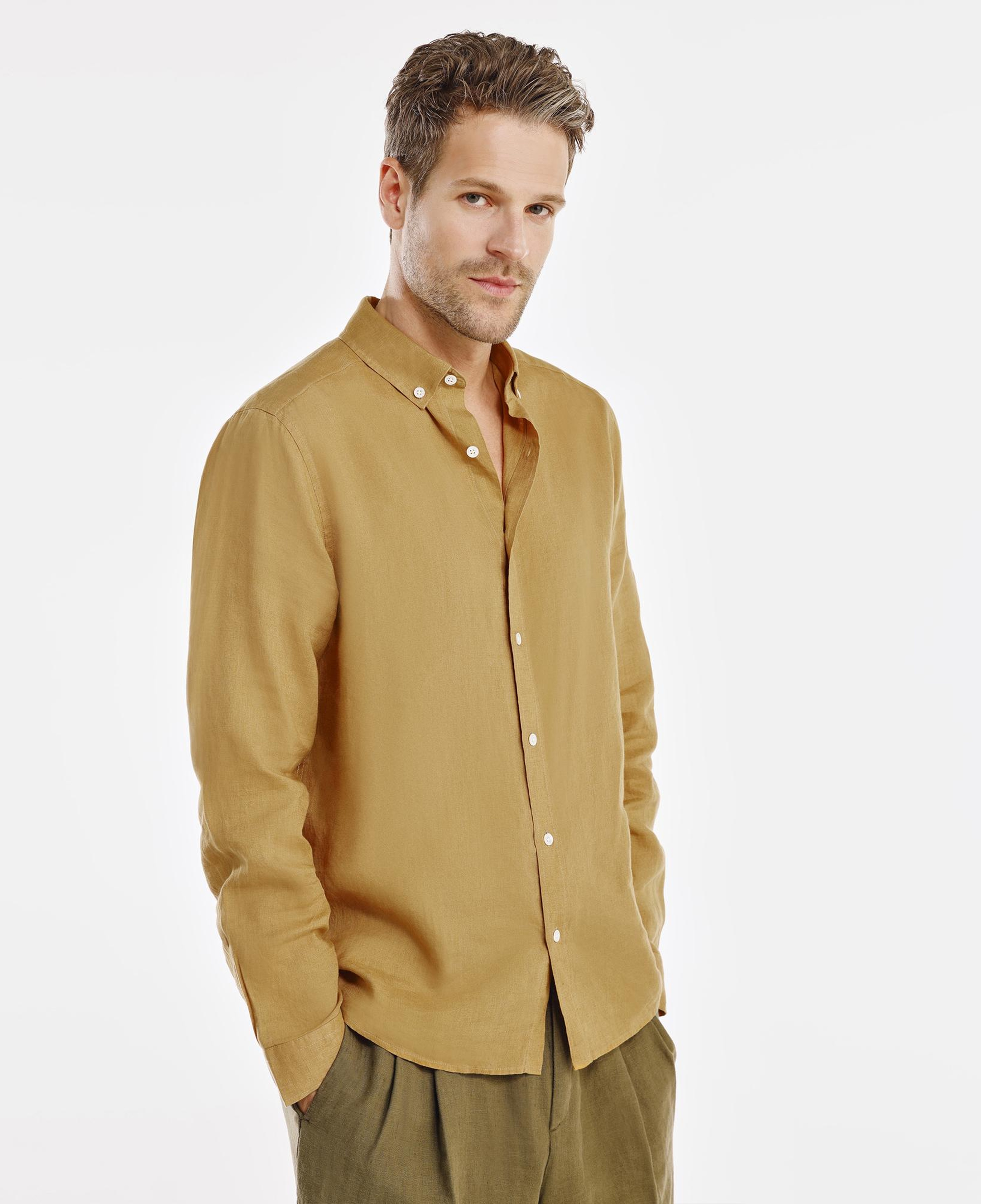 YARGICI Regular Fit Keten Gömlek