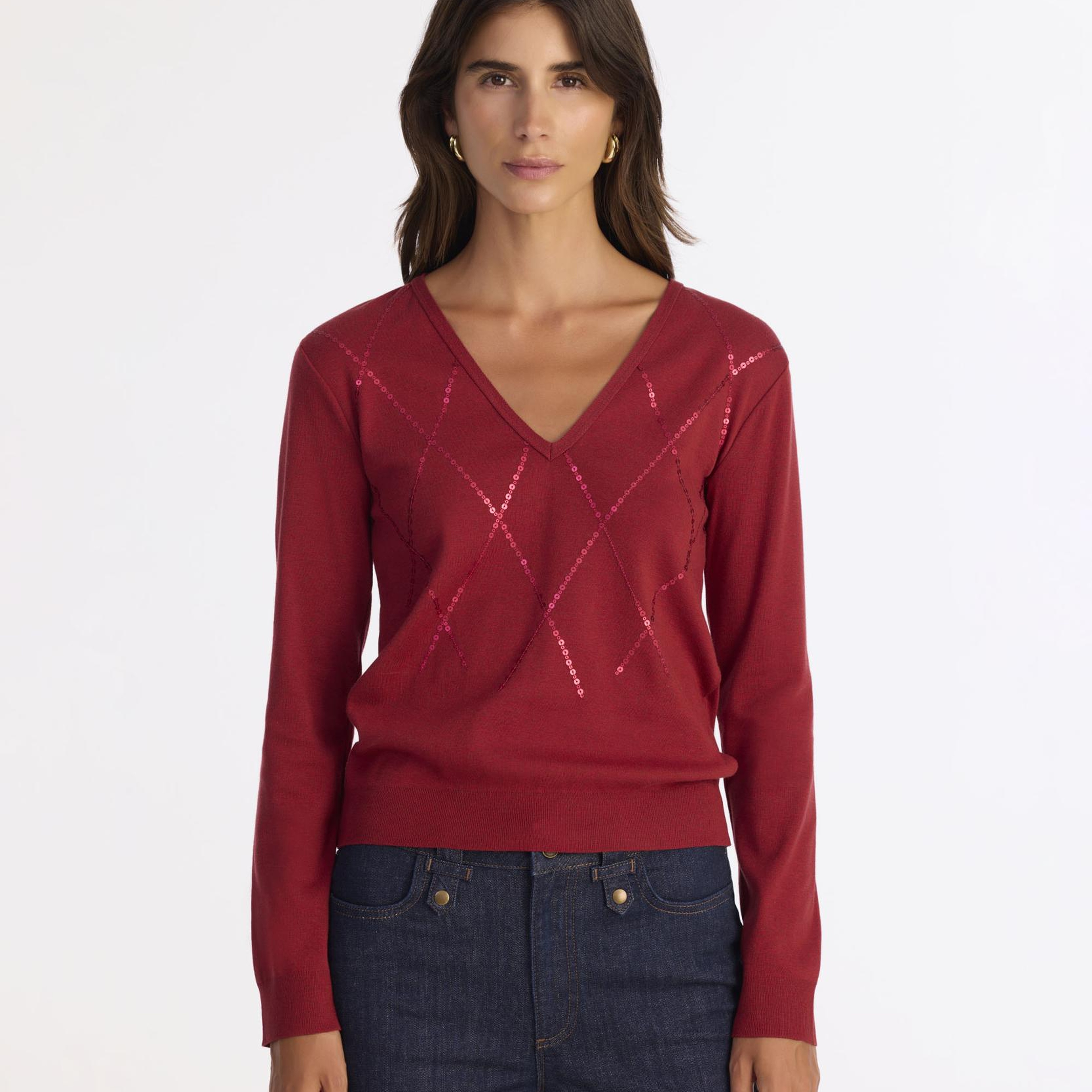 YARGICI Regular V Yaka Uzun Kol Kazak