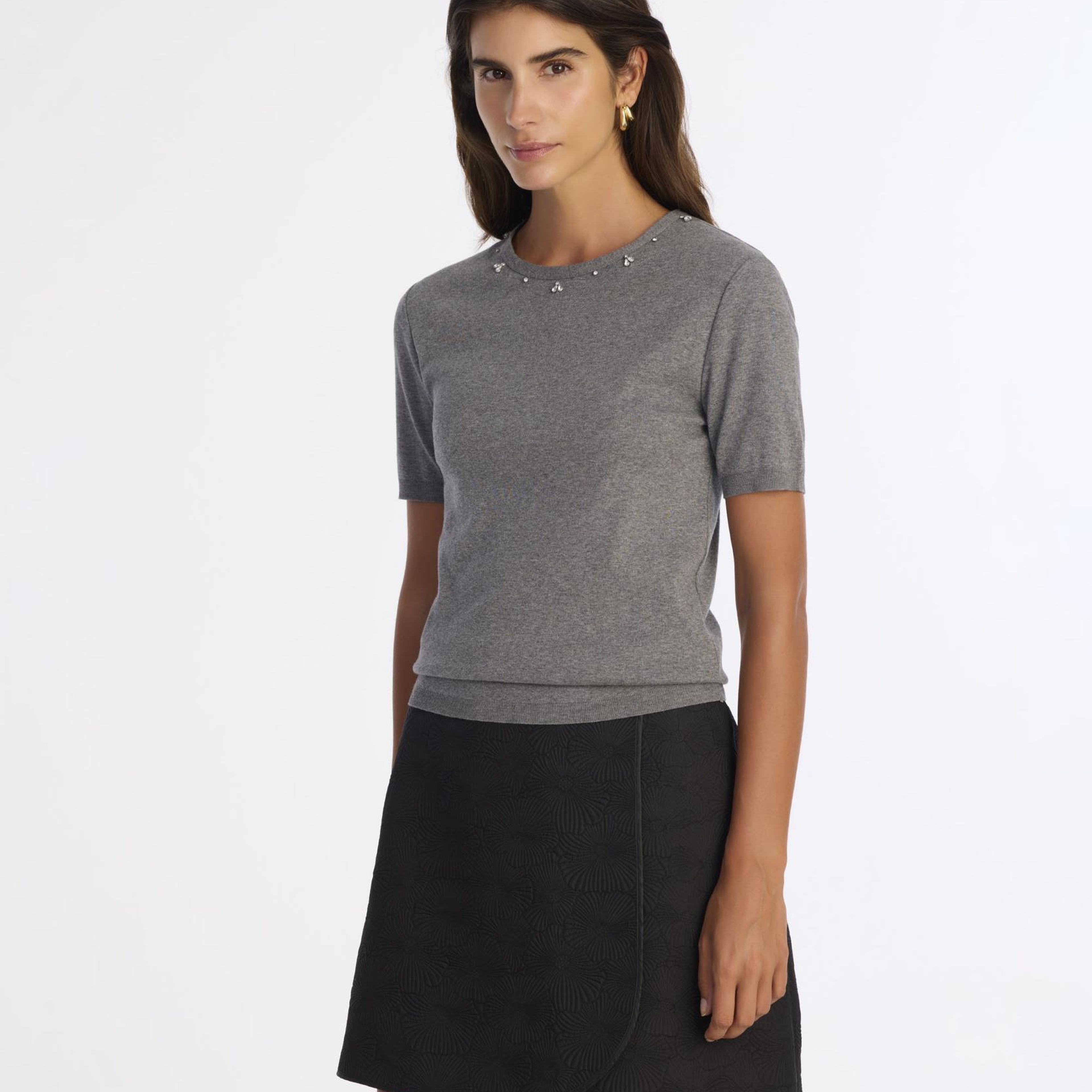 YARGICI Regular Bisiklet Yaka Kısa Kol Kazak