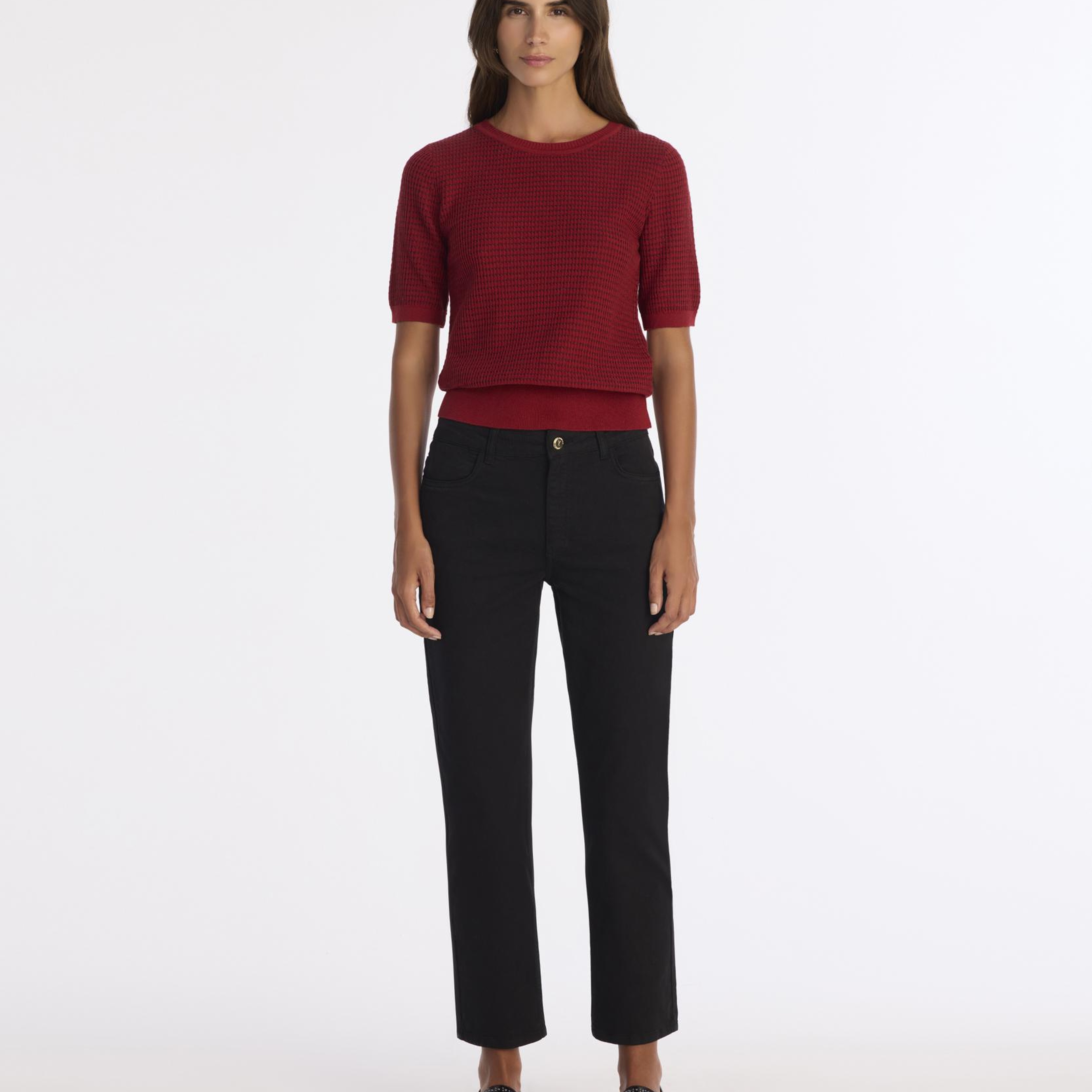 YARGICI Düz Yüksek Bel Pantolon