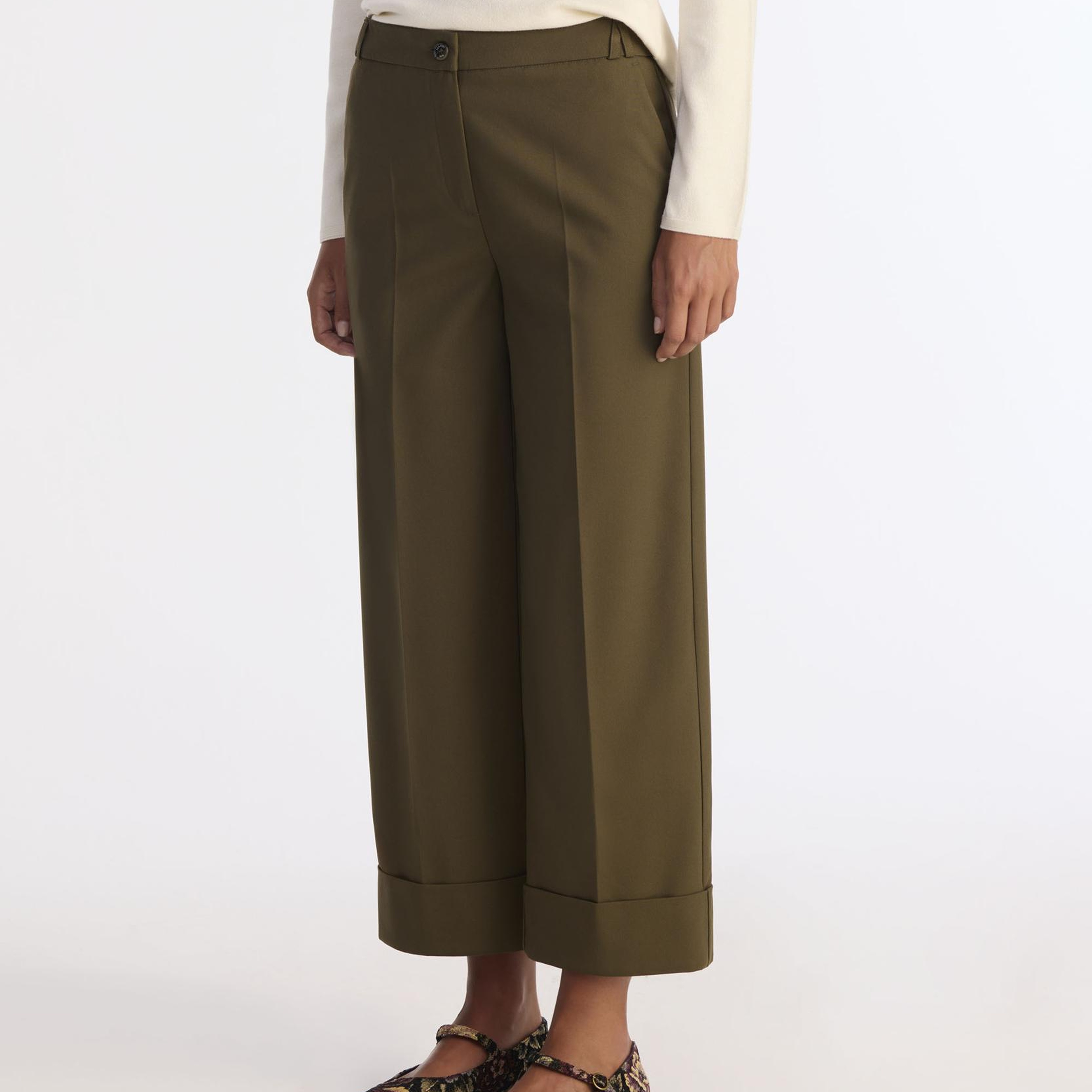 YARGICI Düz Yüksek Bel Pantolon