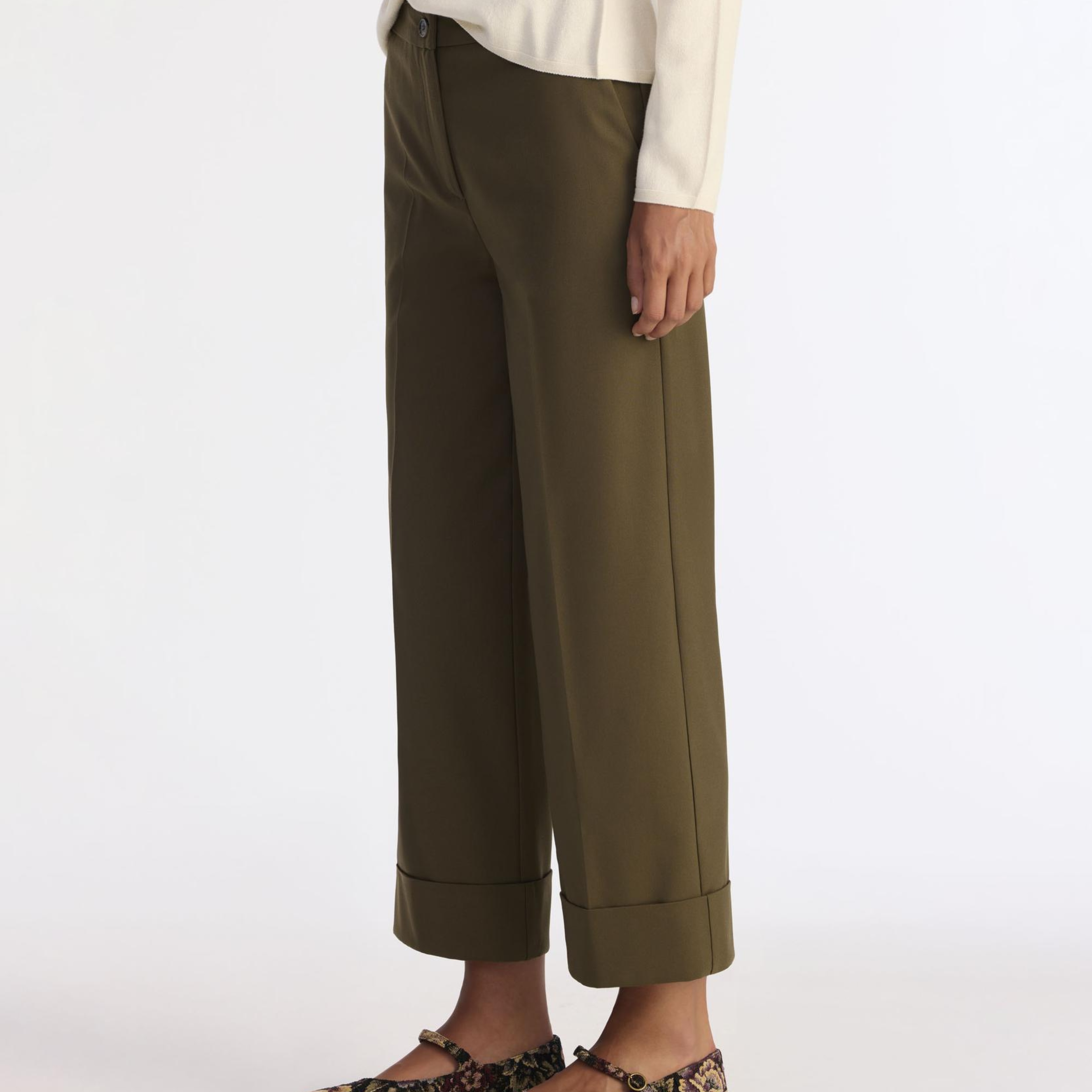 YARGICI Düz Yüksek Bel Pantolon