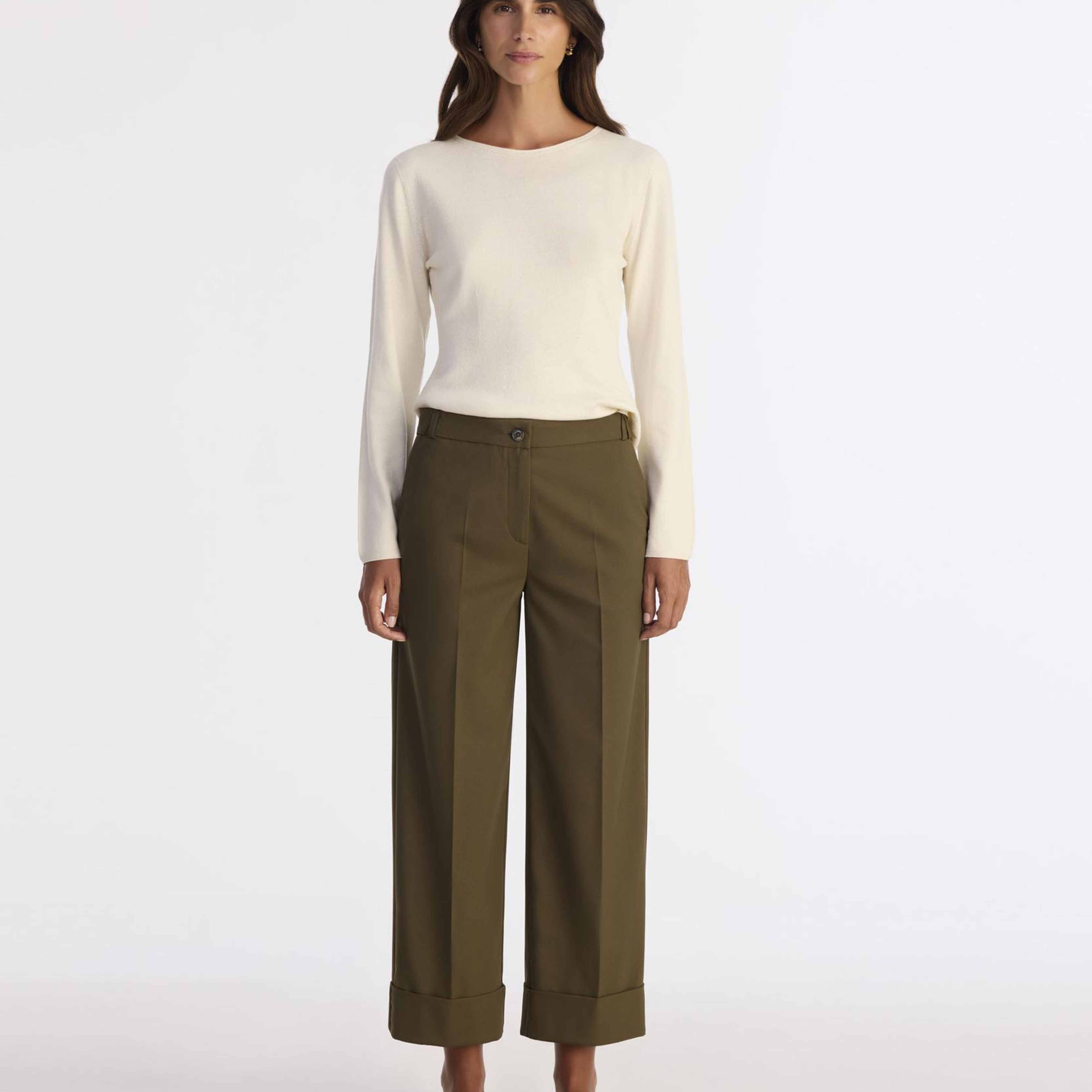 YARGICI Düz Yüksek Bel Pantolon