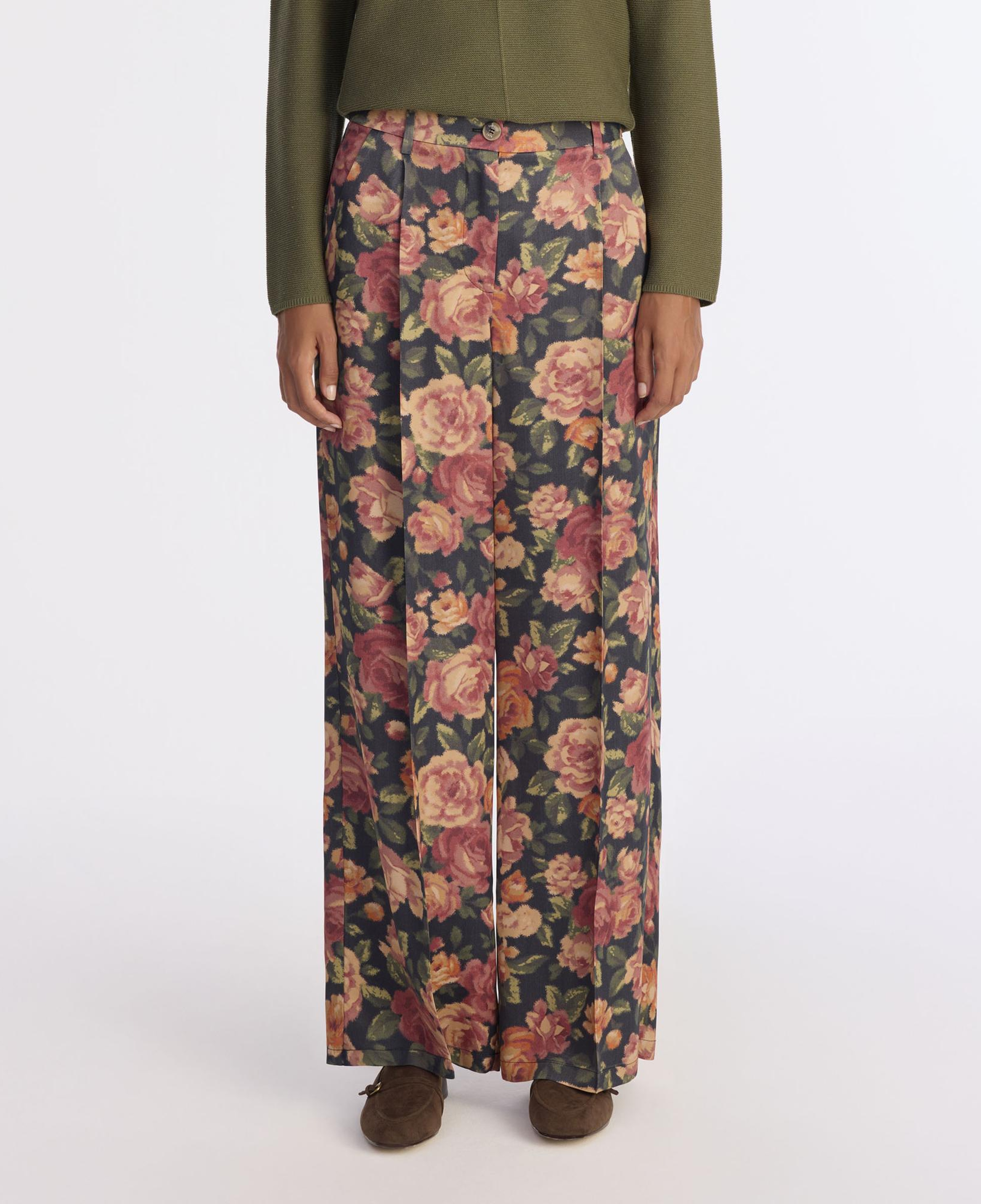 YARGICI Geniş Yüksek Bel Pantolon