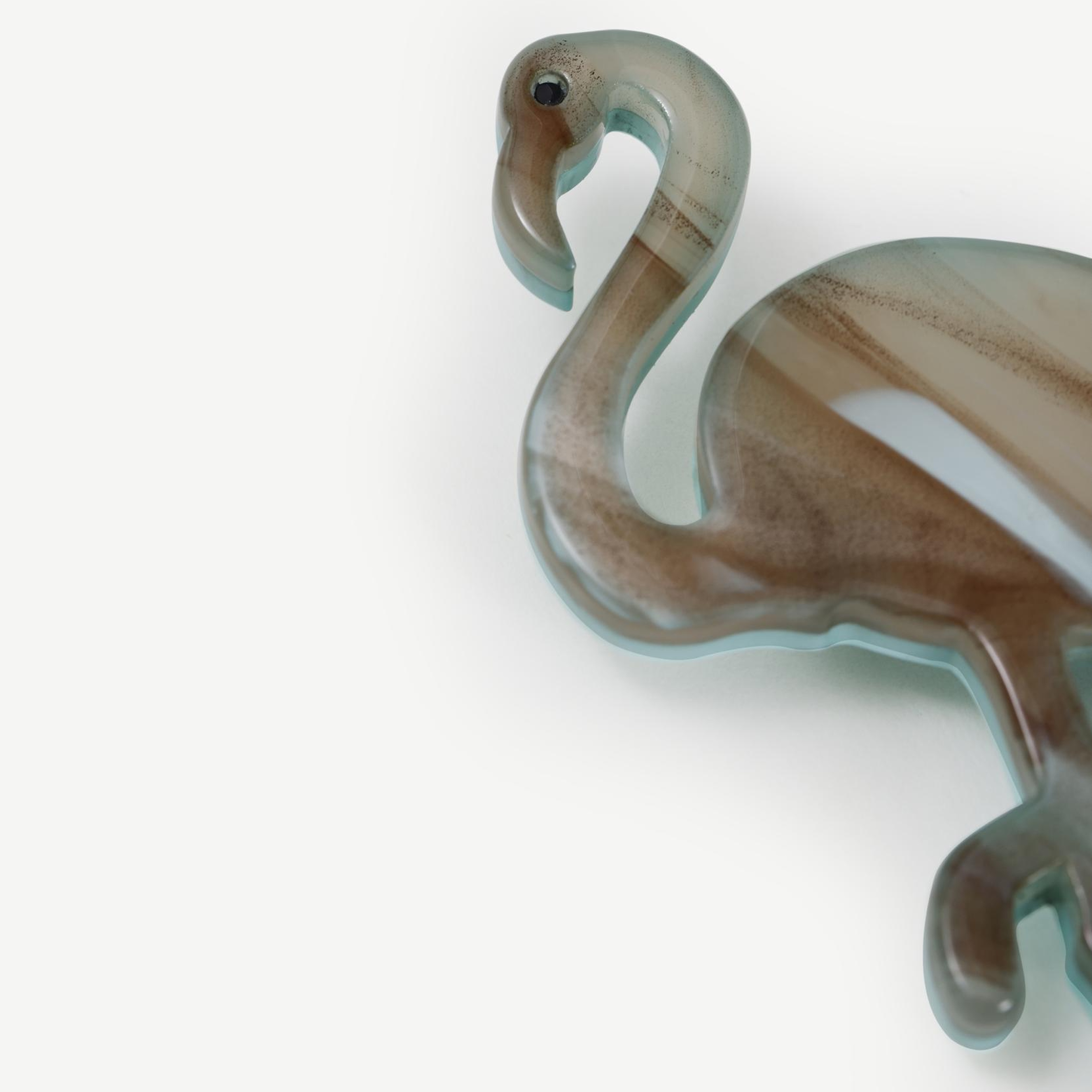 YARGICI Flamingo Figürlü Broş