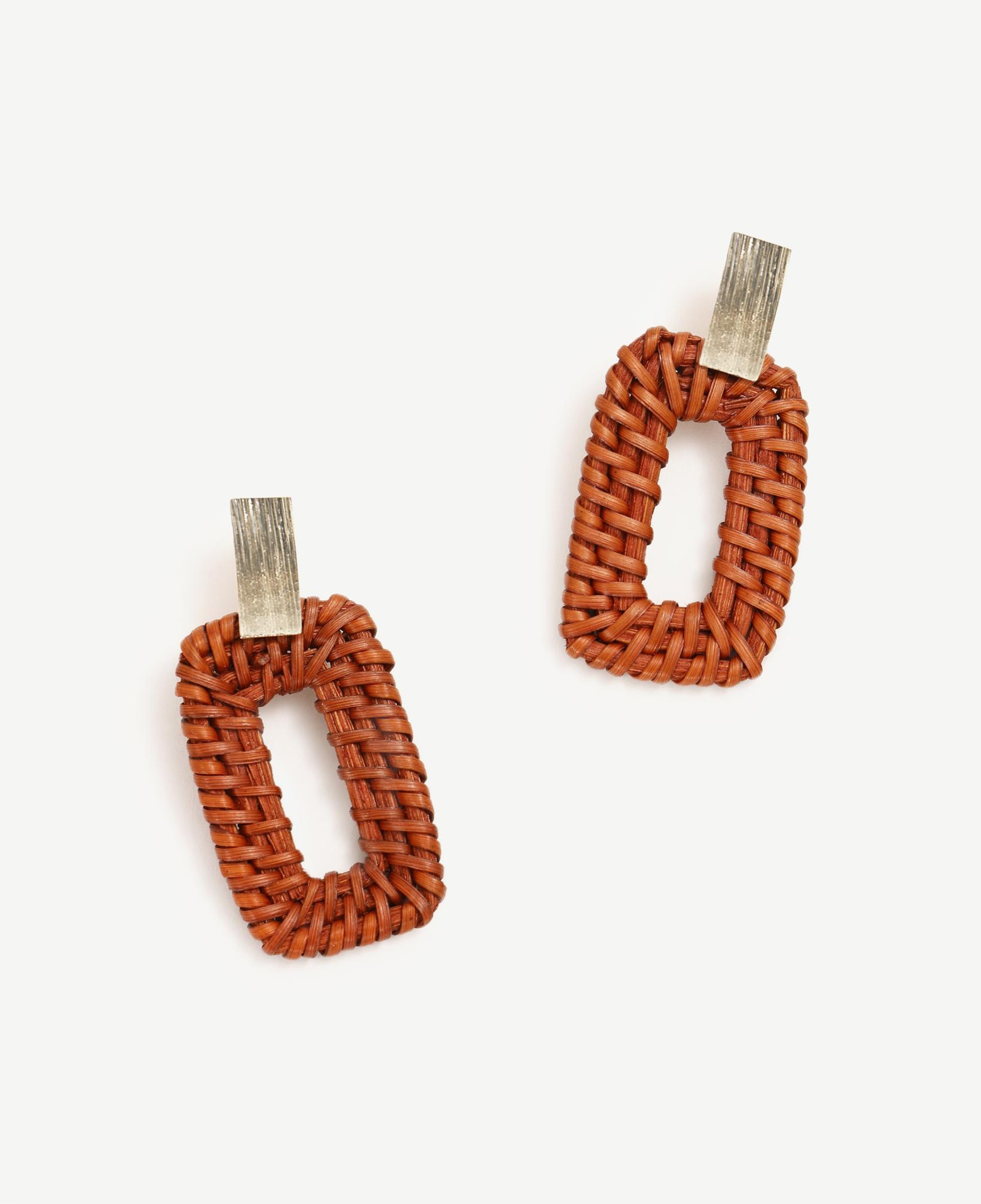 YARGICI Rattan Detaylı Küpe