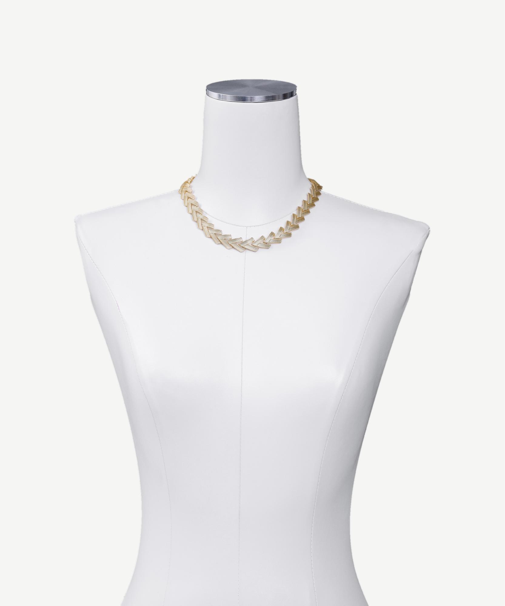 YARGICI Dokulu Gold Kolye