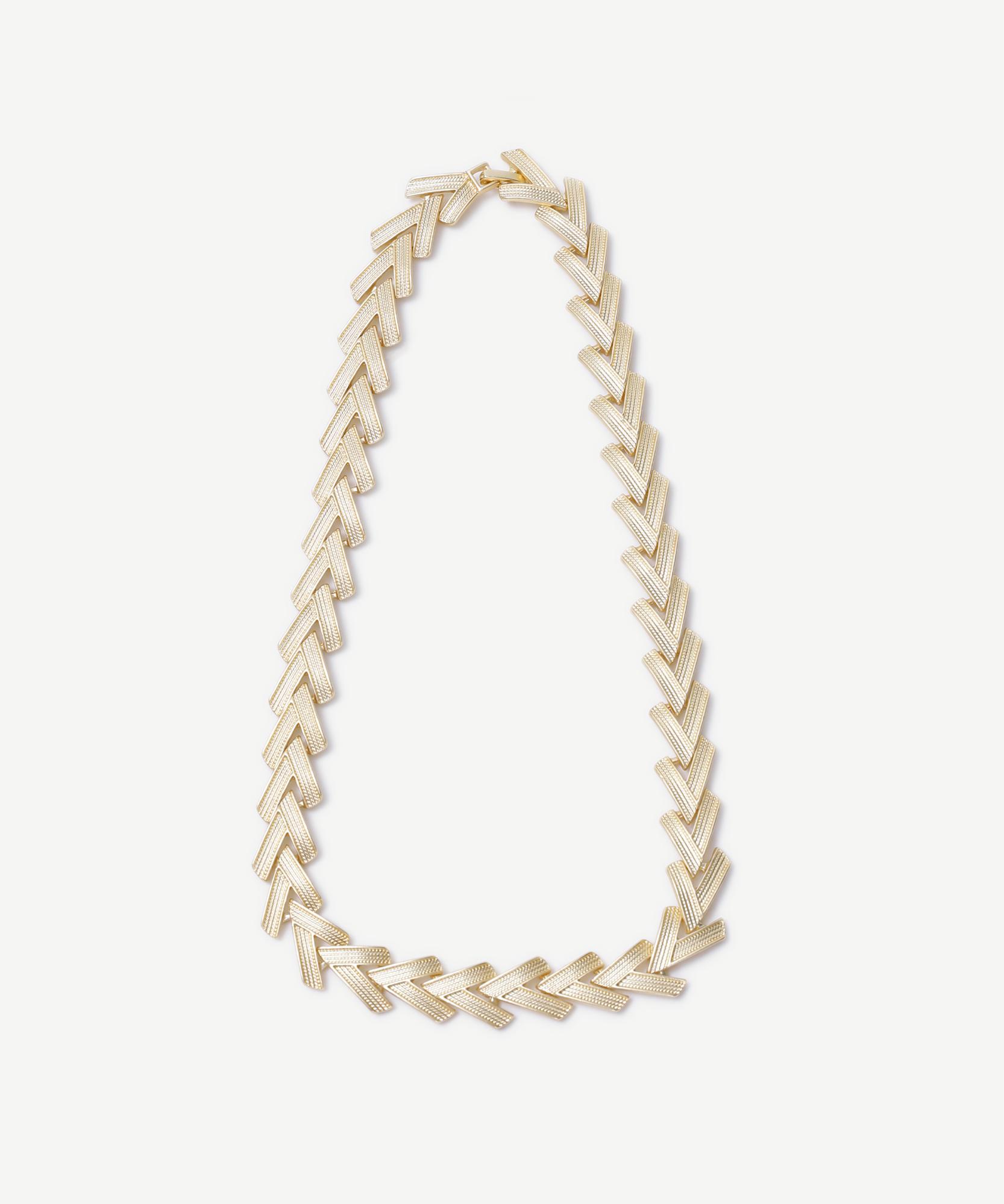 YARGICI Dokulu Gold Kolye