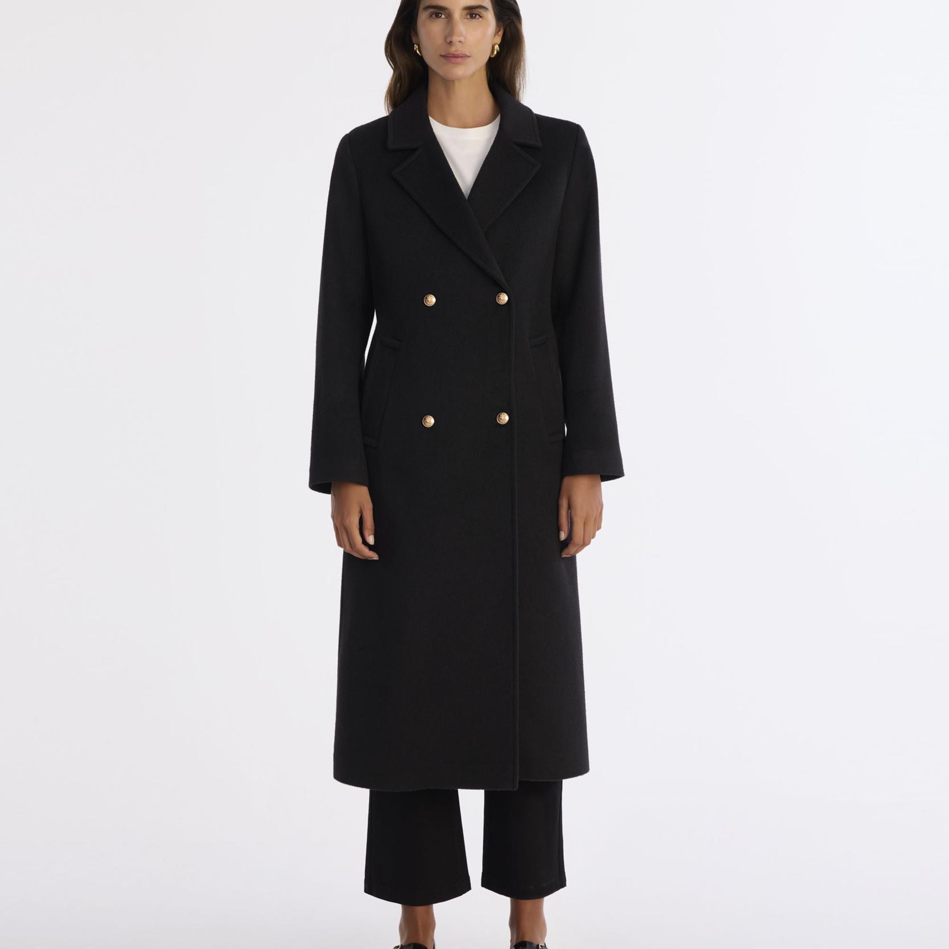 YARGICI Ceket Yaka Uzun Kol Palto