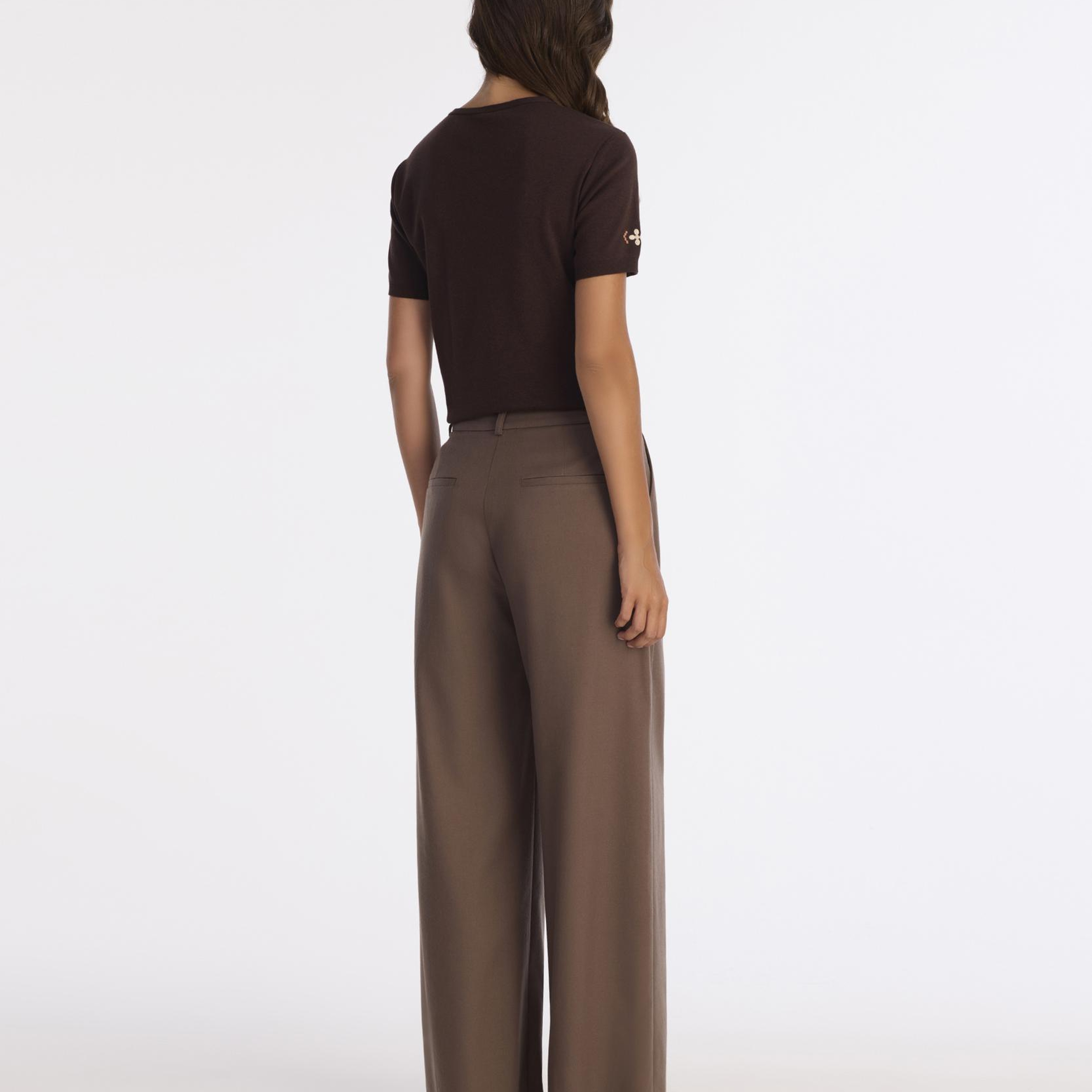 YARGICI Geniş Yüksek Bel Pantolon