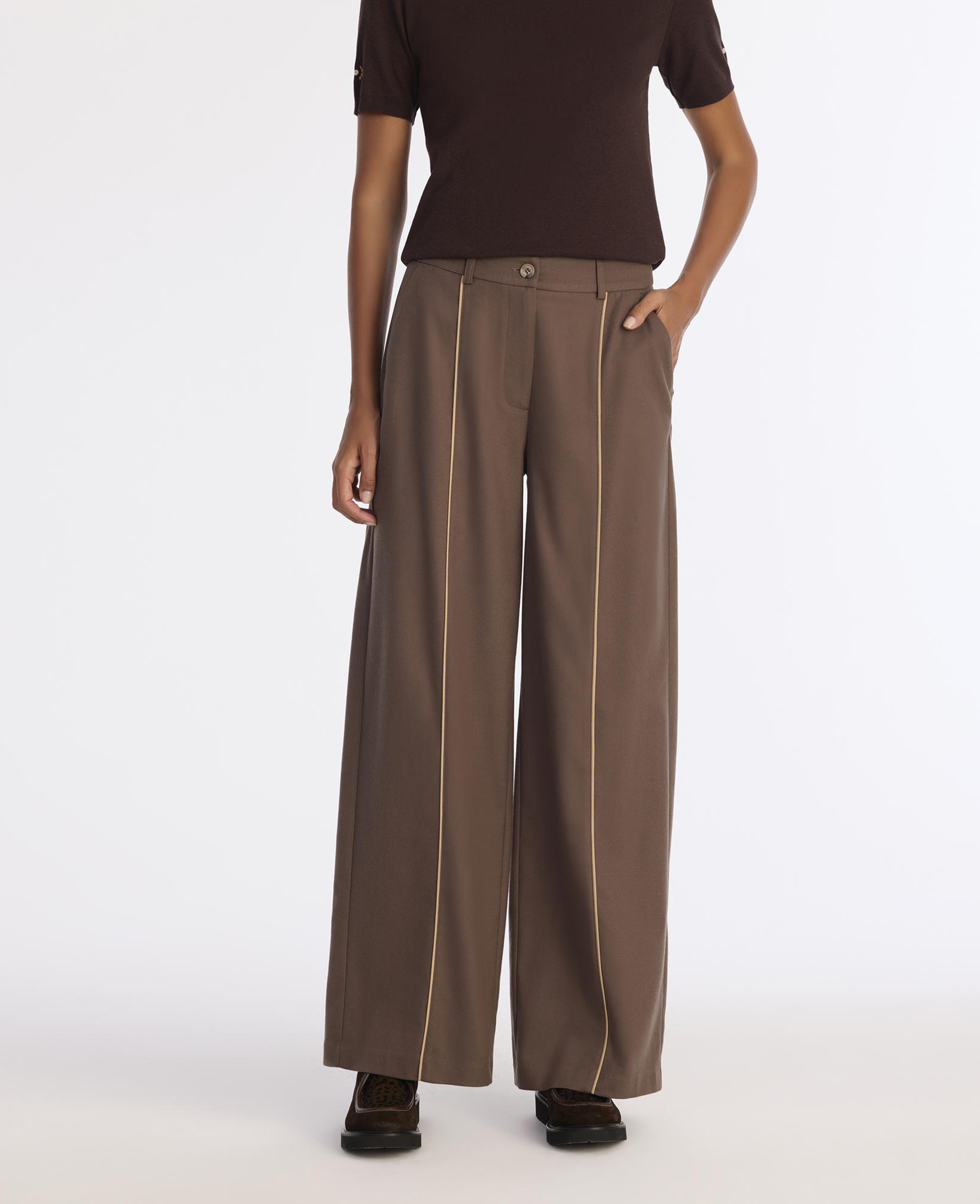 YARGICI Geniş Yüksek Bel Pantolon