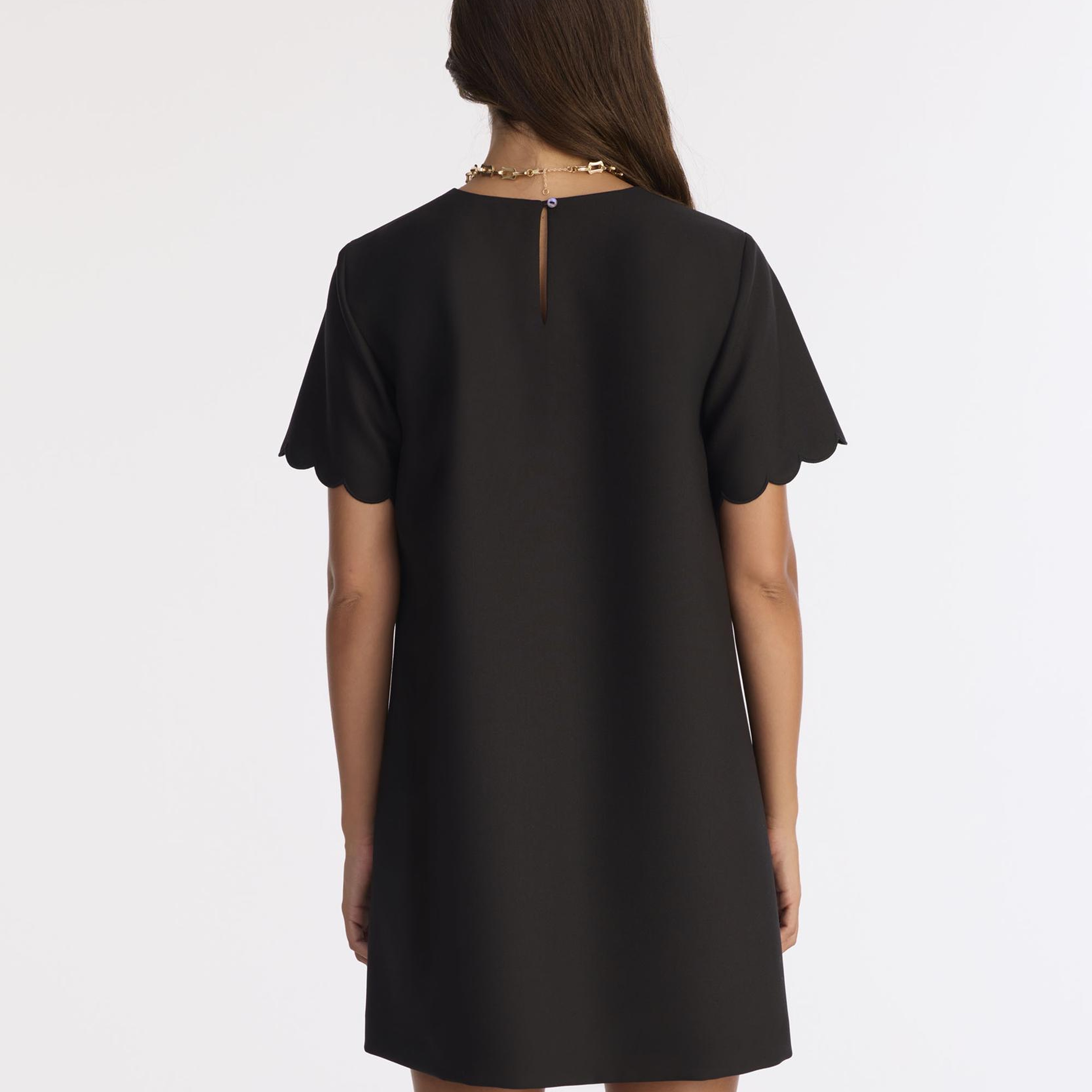 YARGICI Bol Bisiklet Yaka Kısa Kol Elbise