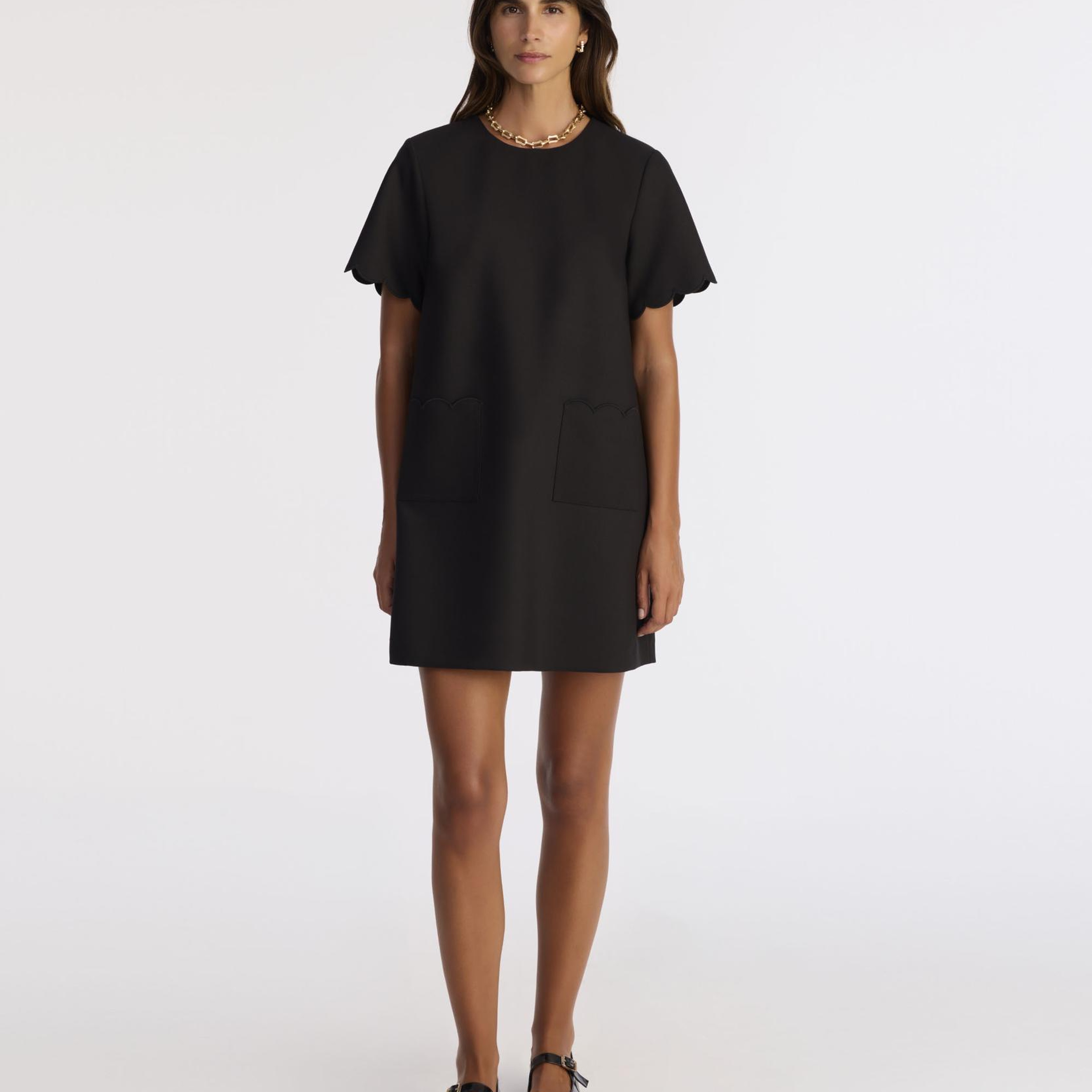 YARGICI Bol Bisiklet Yaka Kısa Kol Elbise