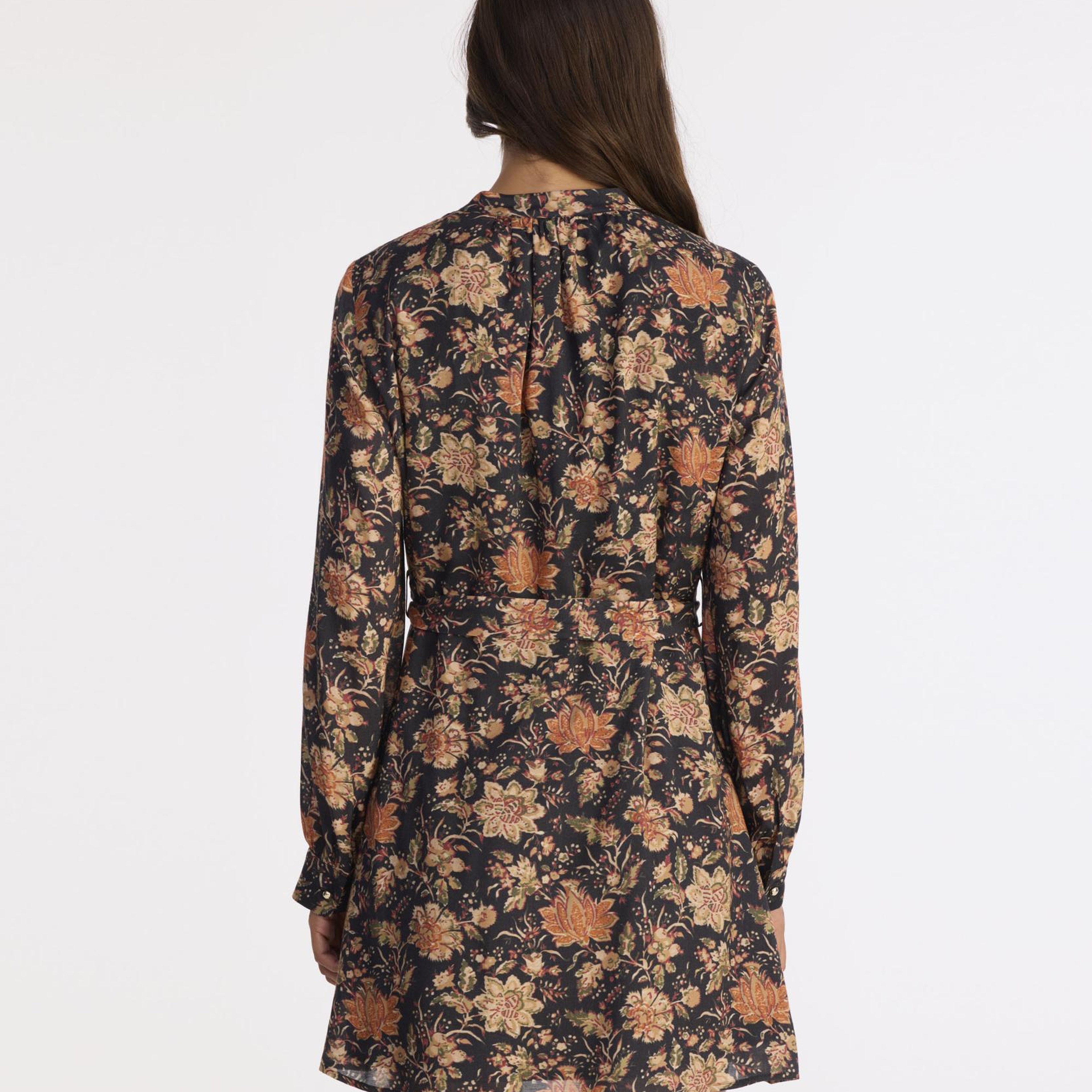 YARGICI Bol Hakim Yaka Uzun Kol Elbise