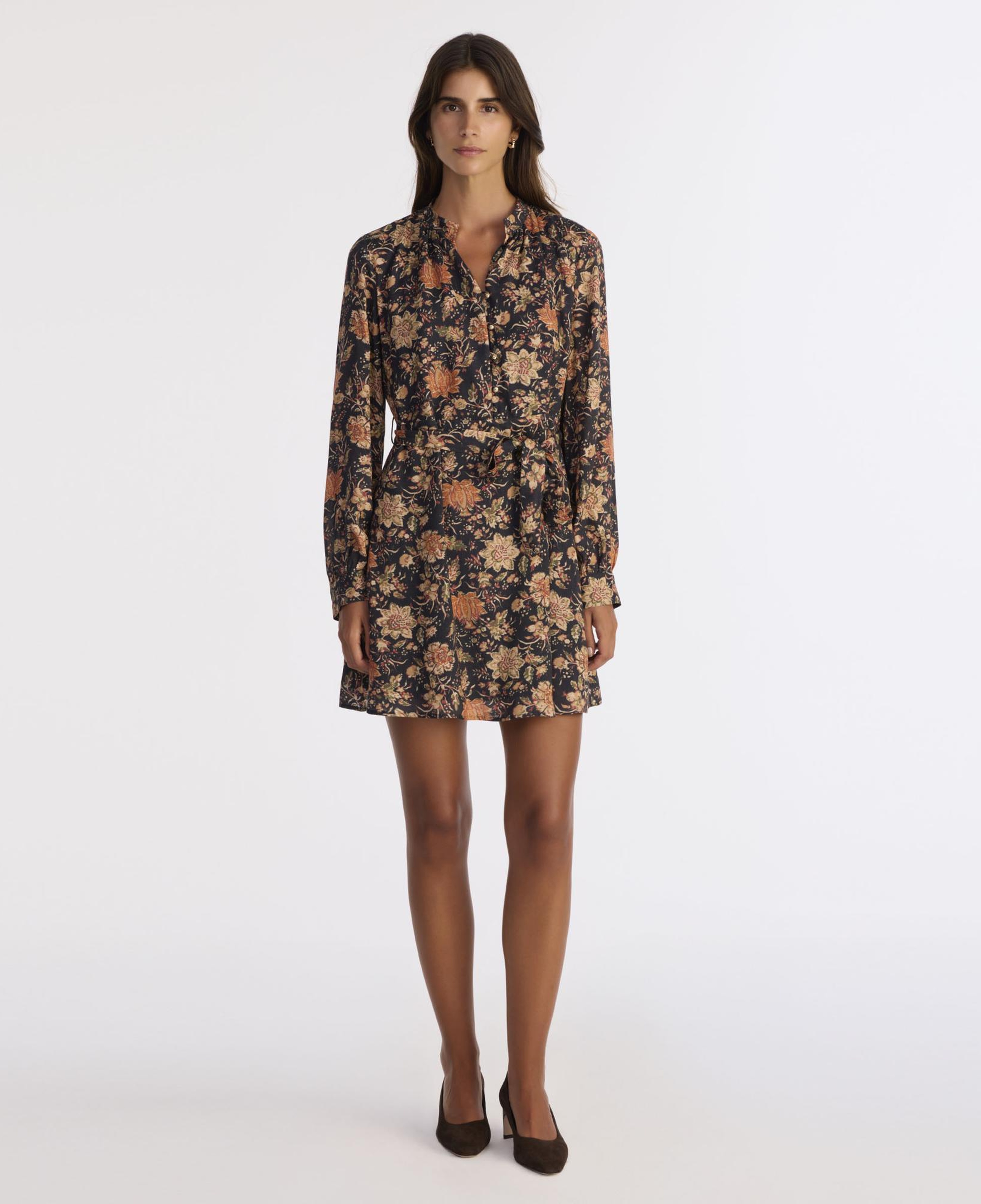 YARGICI Bol Hakim Yaka Uzun Kol Elbise